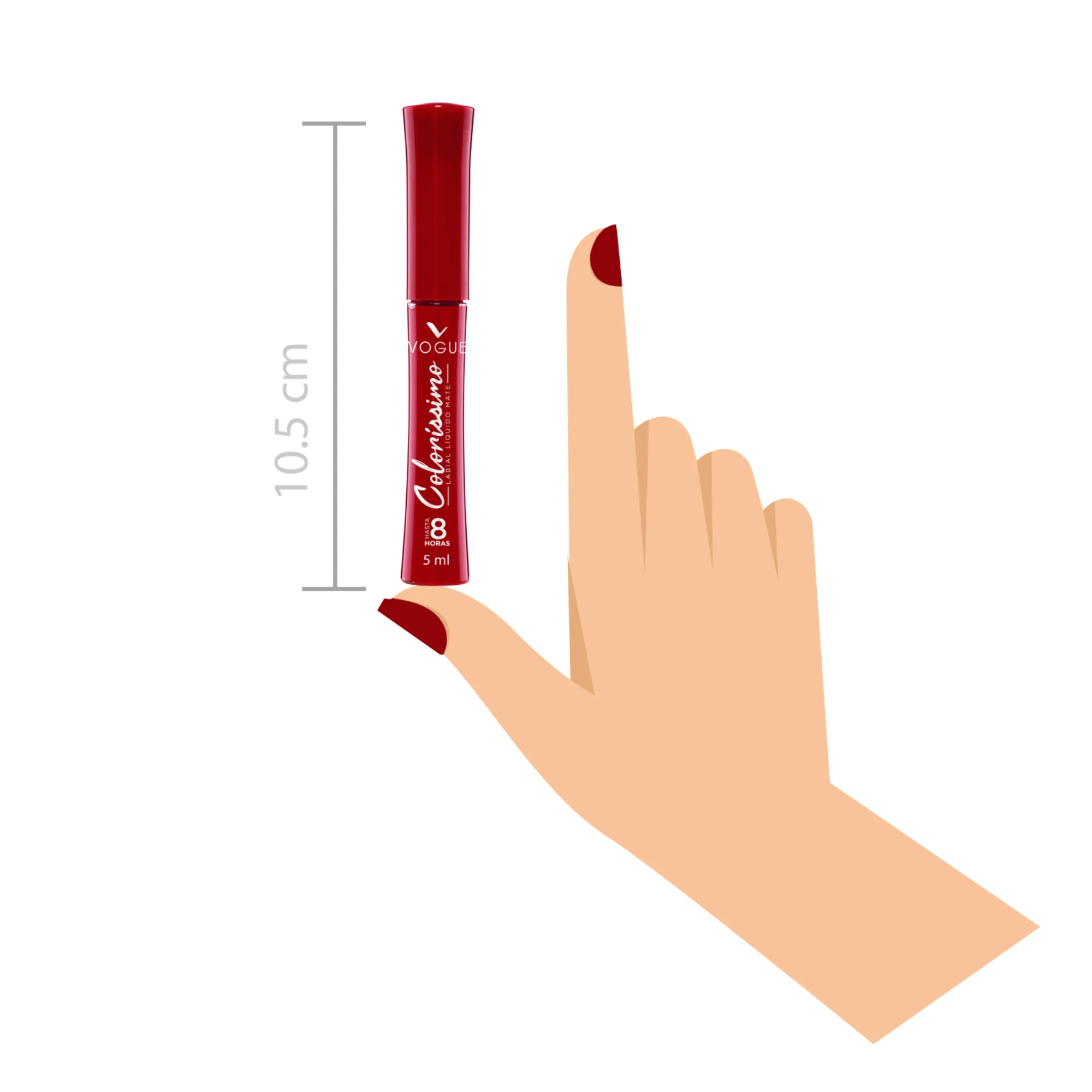 Labial Liquido Mate Vogue Colorissimo Fruto Silvestre X 5Ml - Image 4