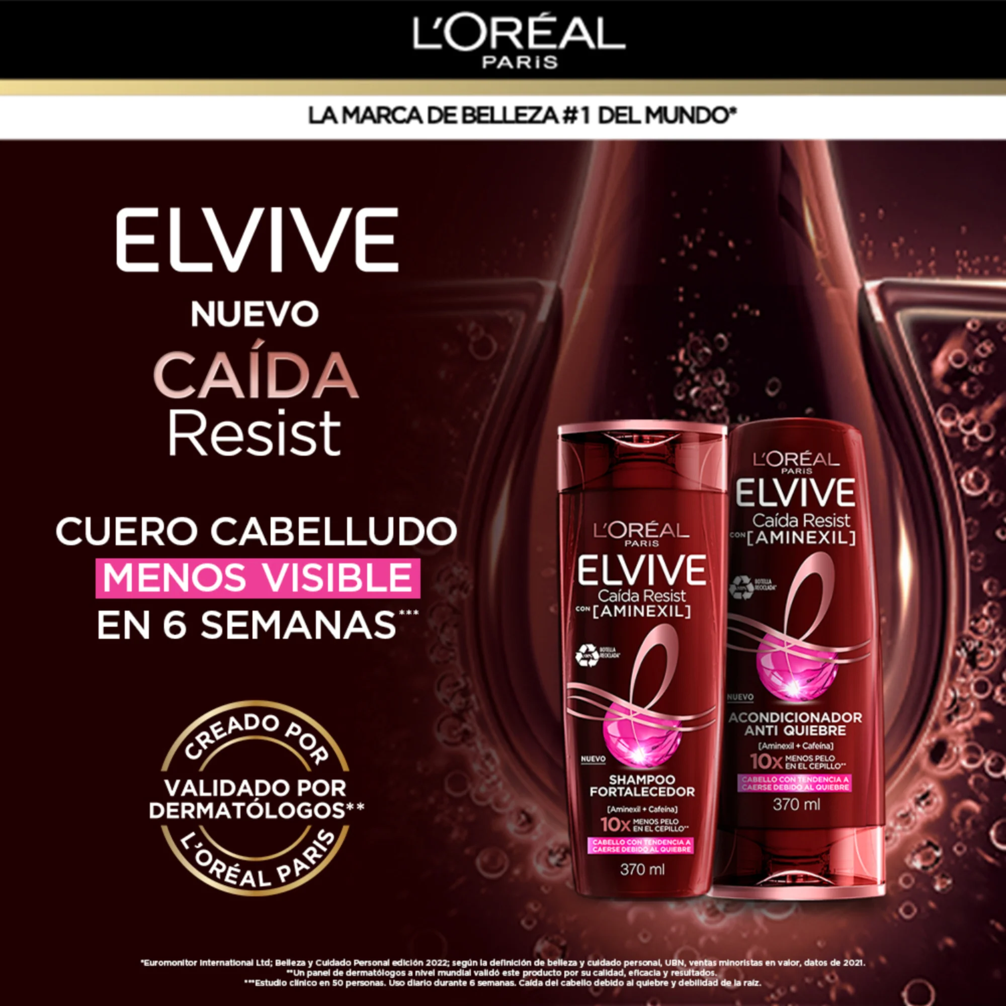 Shampoo Anti Caída Elvive Cabello Quebradizo X 370Ml - Image 5
