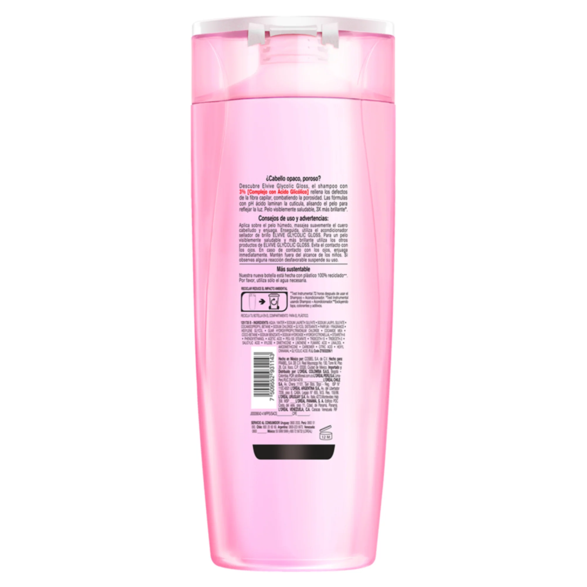 Shampoo Elvive Glycolic Glosuperstay - Cabello Opaco X 370Ml - Image 9