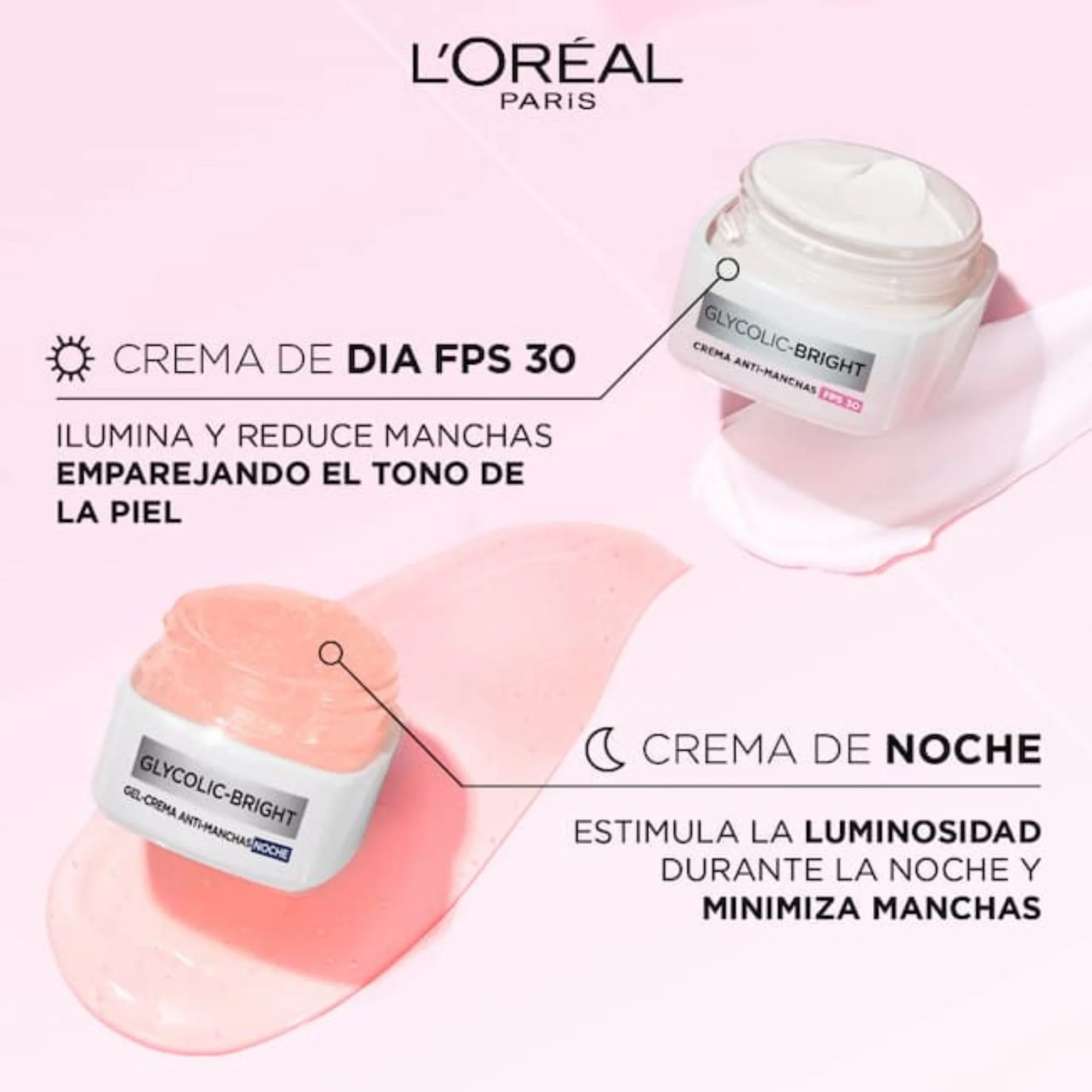 Crema Día Antimanchas Fps30 L'oreal Glycolic-Bright X 50Ml - Image 2