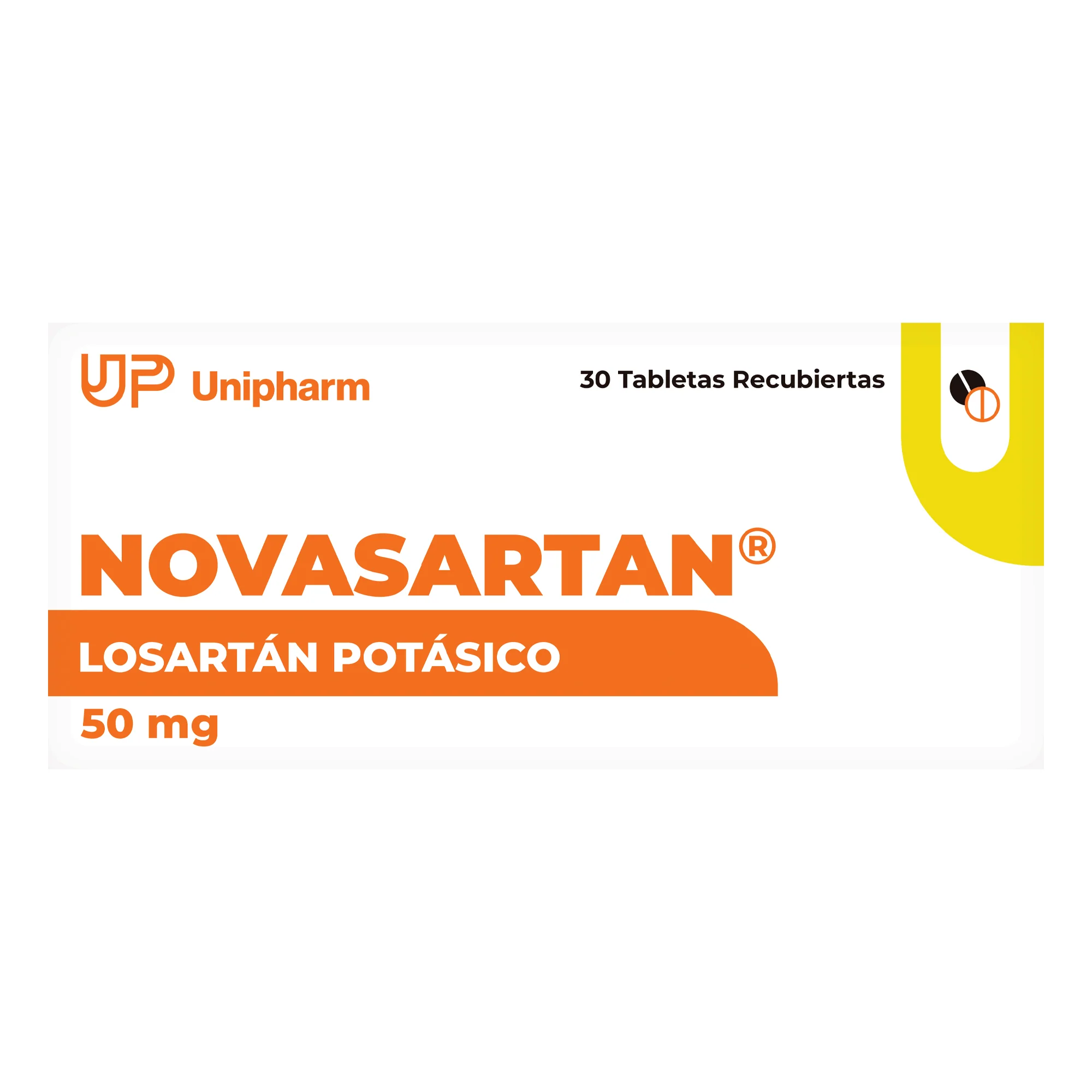Novasartan Losartán 50 Mg X Tableta