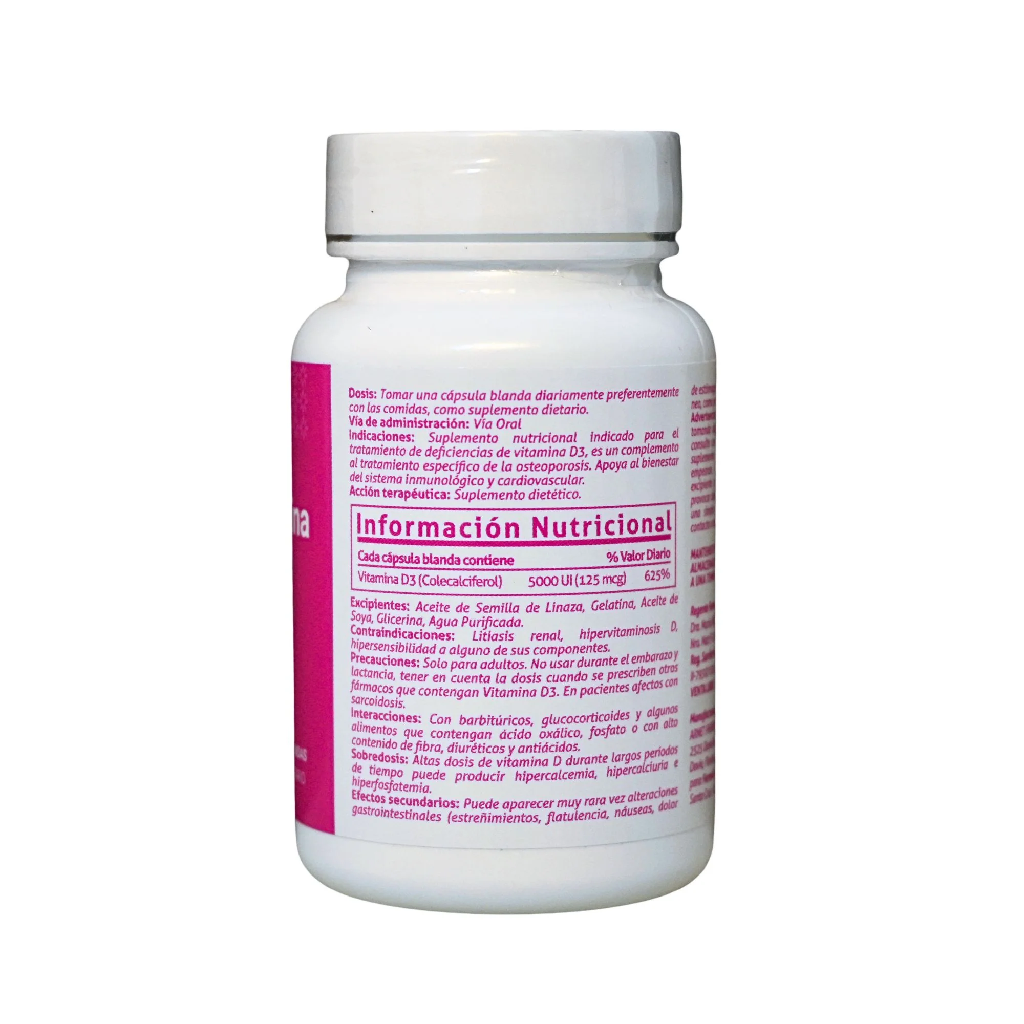 Vitamina D3 Farmacorp 5000Ui X 60 Cápsulas Blandas - Image 2