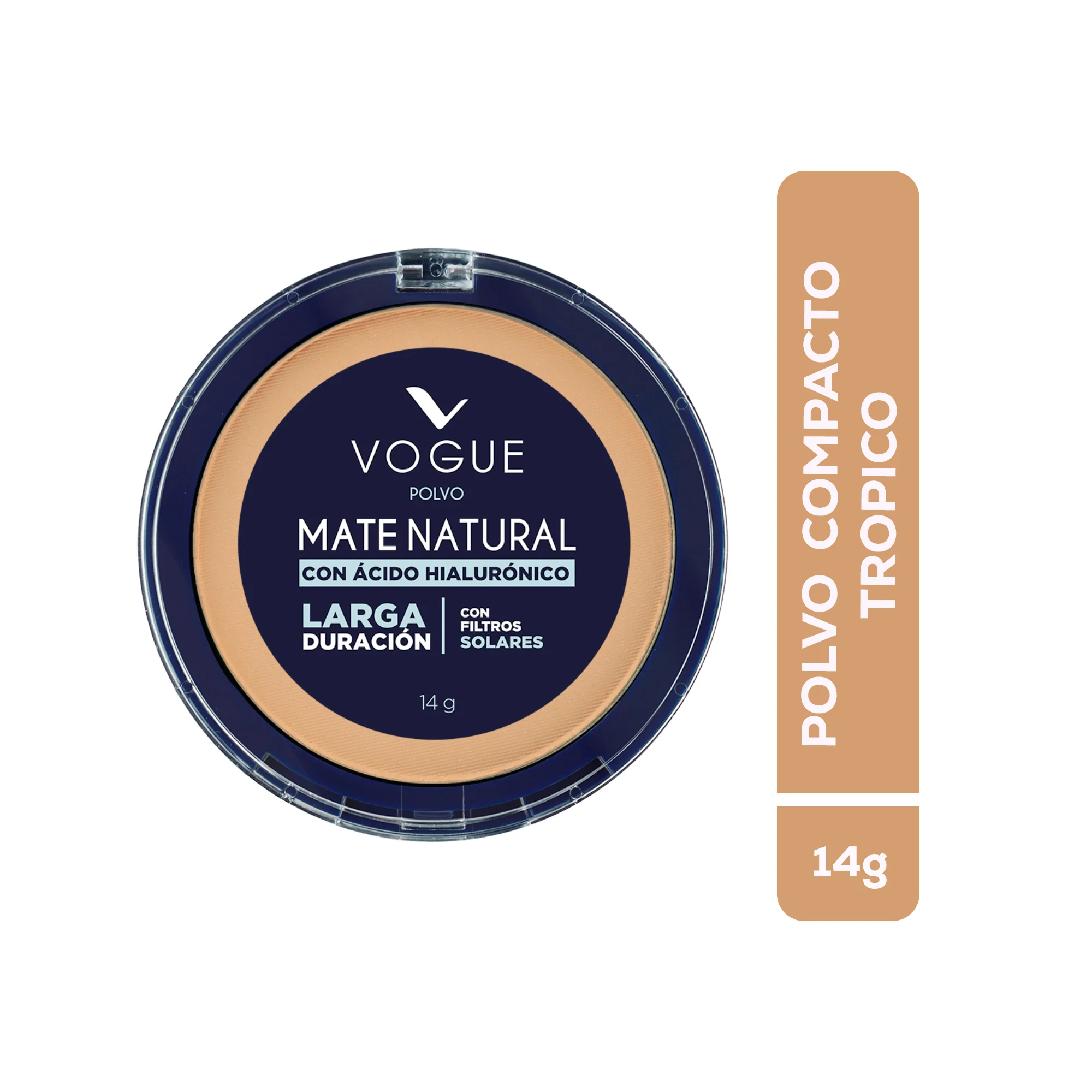 Polvo Vogue Compacto Natural Trópico X 14G