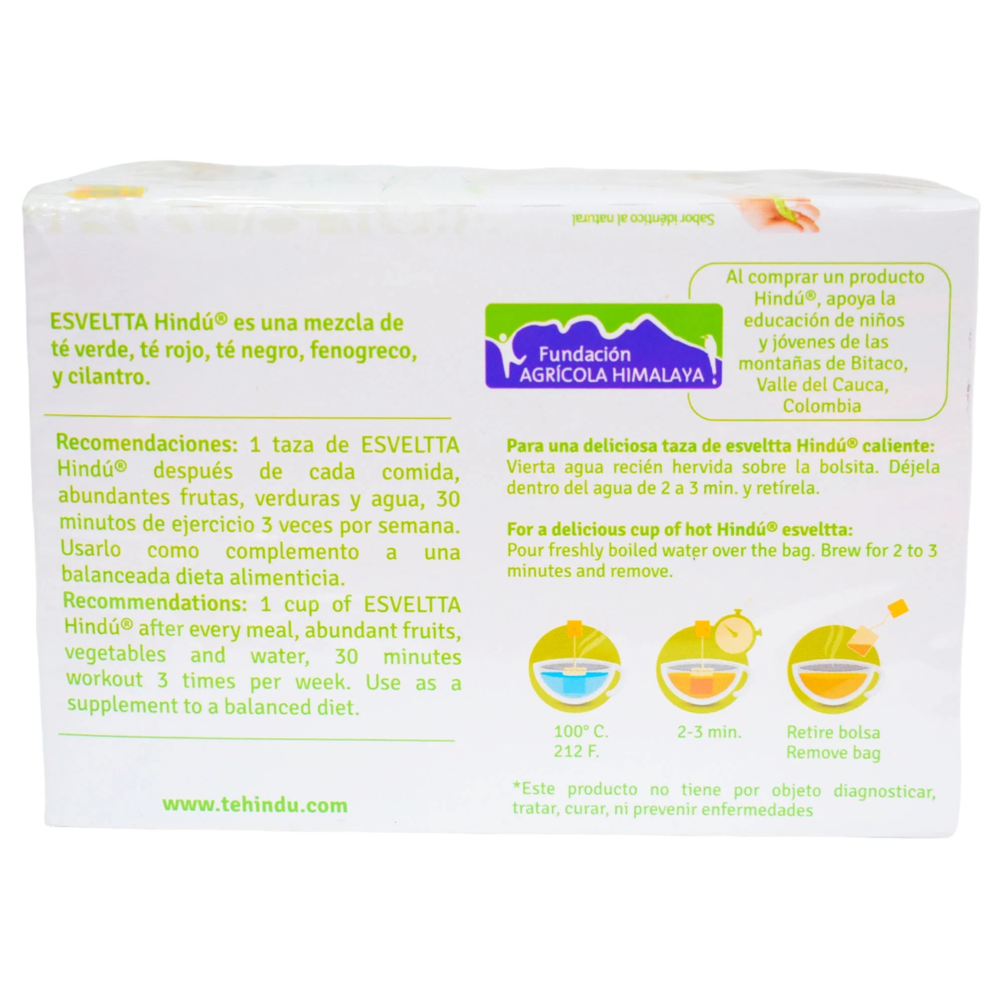 Té Hindú Esveltta Para Verte Como Quieres X 20 Unidades - Image 3