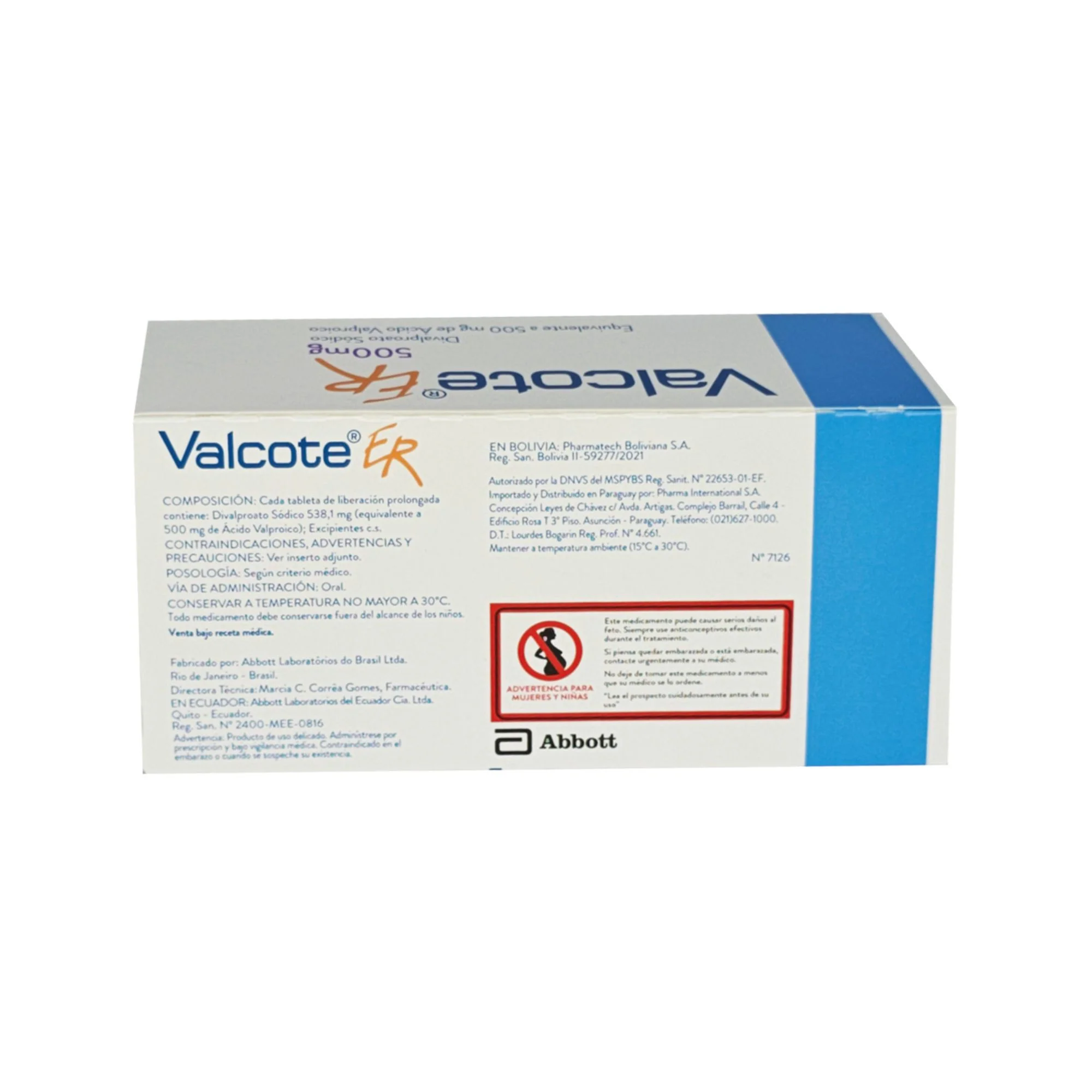 Valcote Er Divalproato Sódico 500Mg X Tableta - Image 2