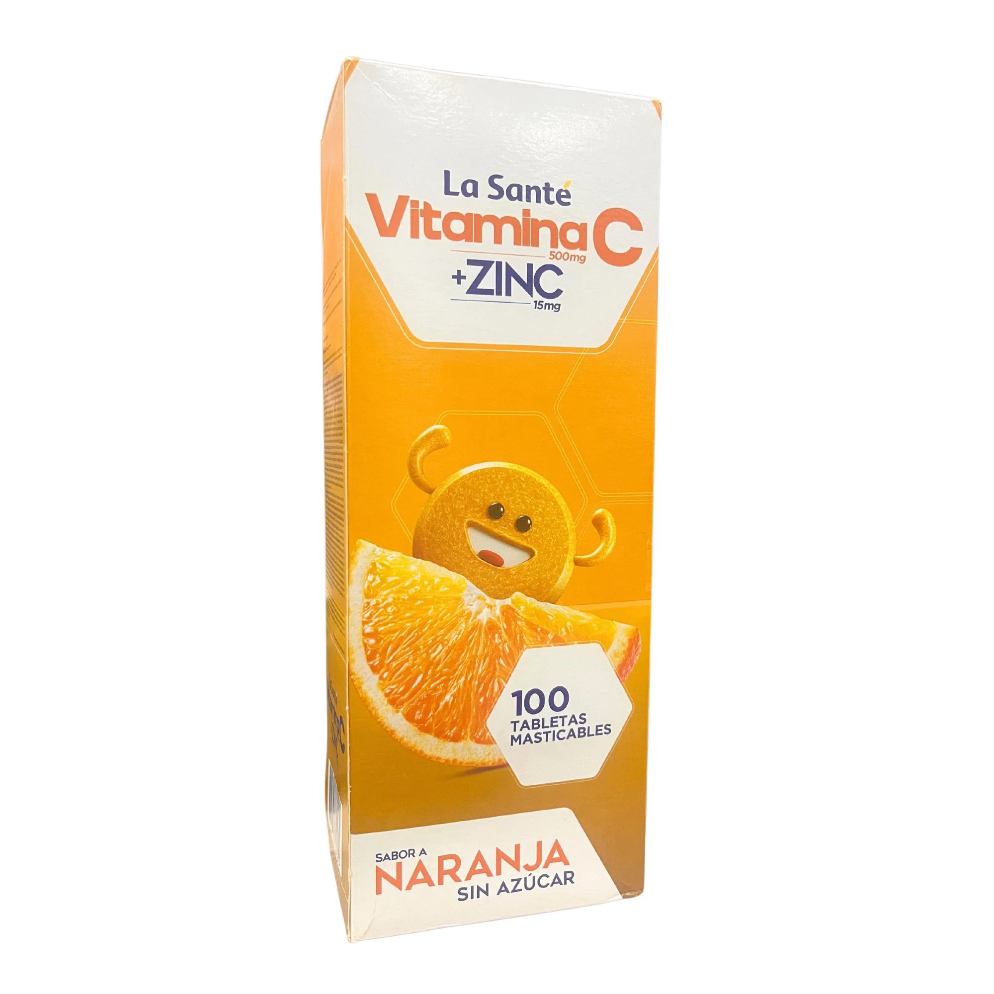 Vitamina C + Zinc Naranja La Sante X Tableta Masticables - Image 2