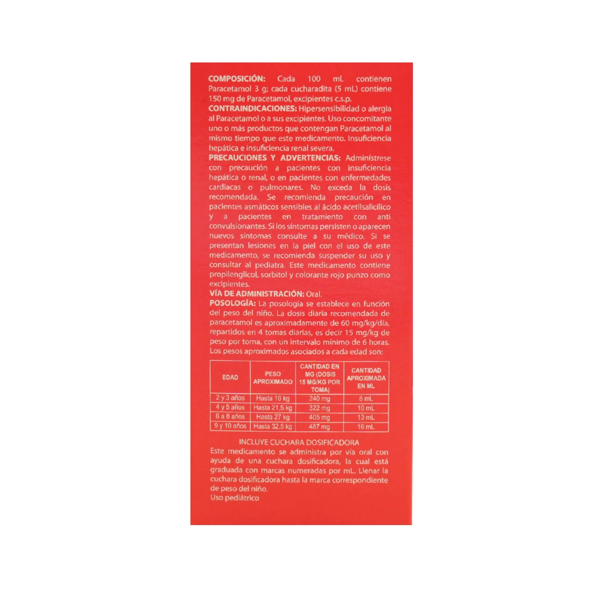 Tempdol - Letic 150Mg/5Ml Paracetamol Farmacorp Jarabe X 90Ml - Image 4