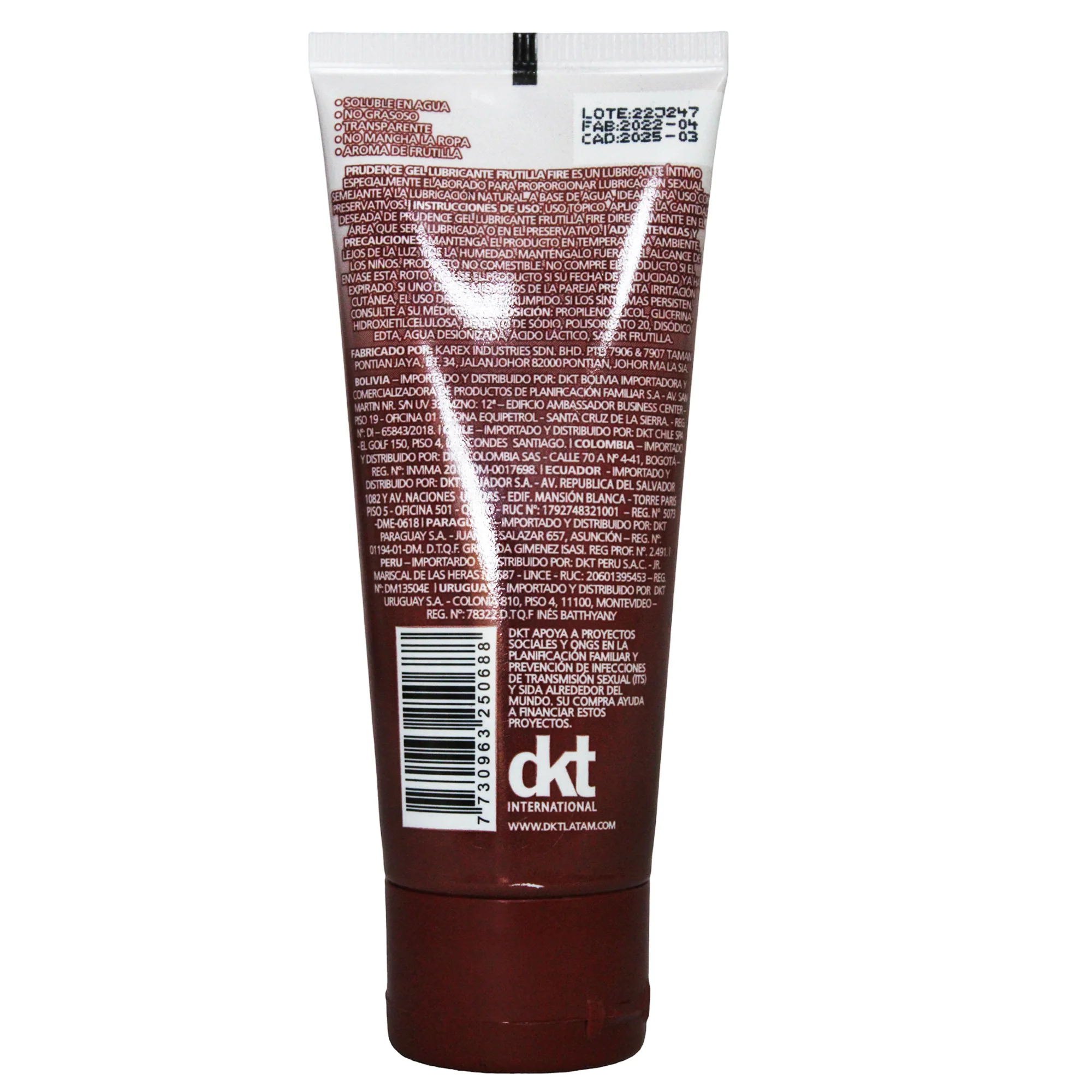 Gel Lubricante Prudence Frutilla Fuego X 60G - Image 2