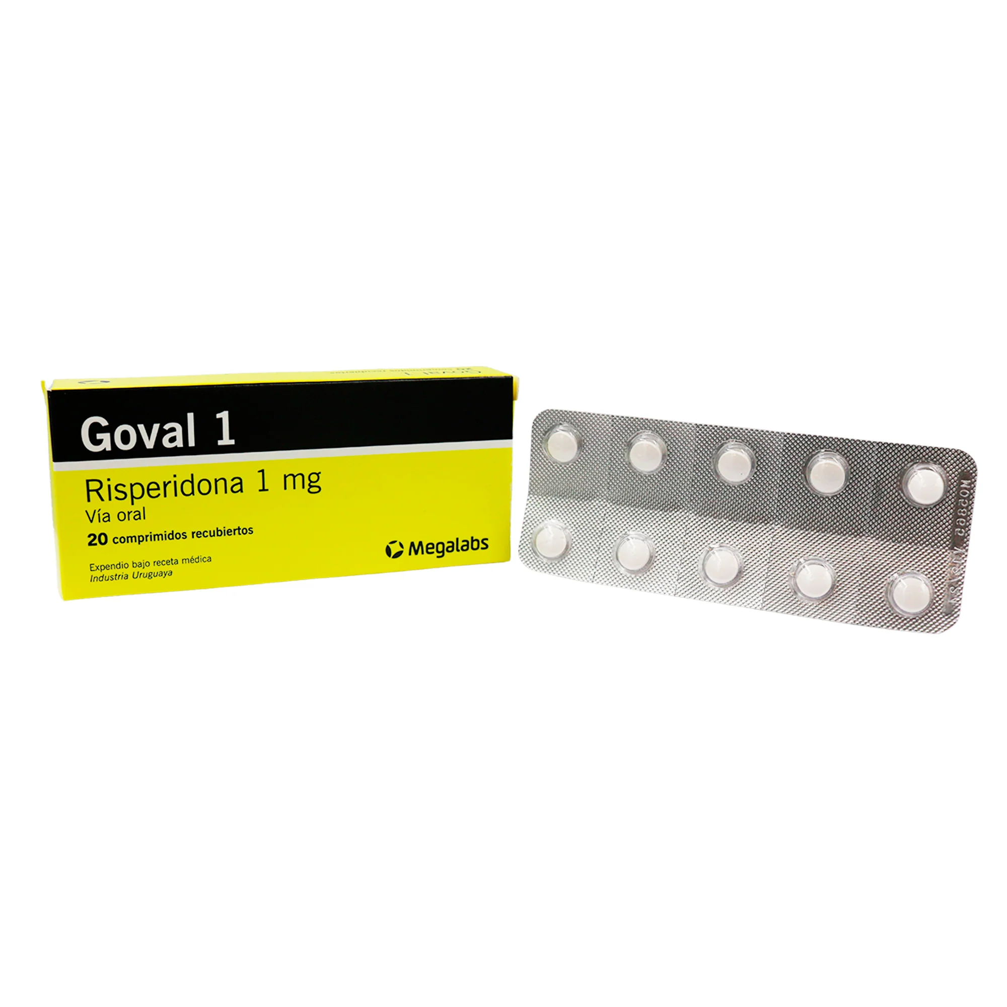 Goval 1Mg Risperidona X 20 Comprimidos