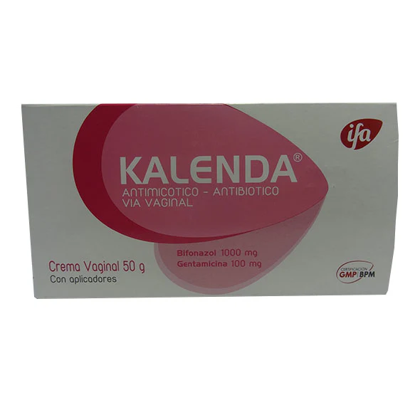 Kalenda Crema Vaginal Bifonazol 0.01 Y Gentamicina 0.01 X 50G