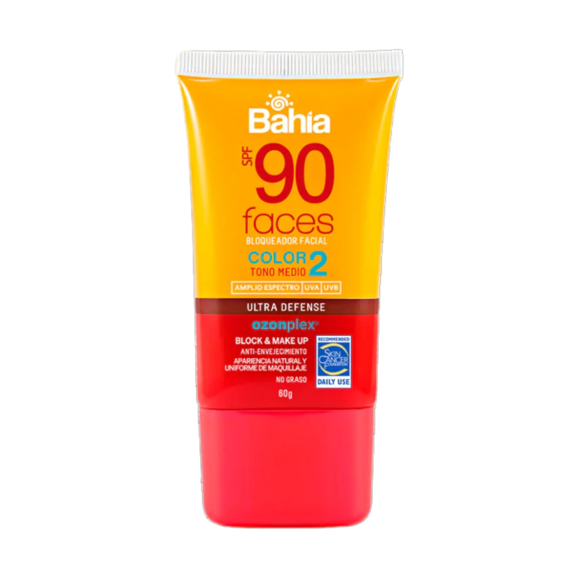 Bloqueador Solar Bahia Face 2 Spf 90 Tono Medio X 60G - Image 2