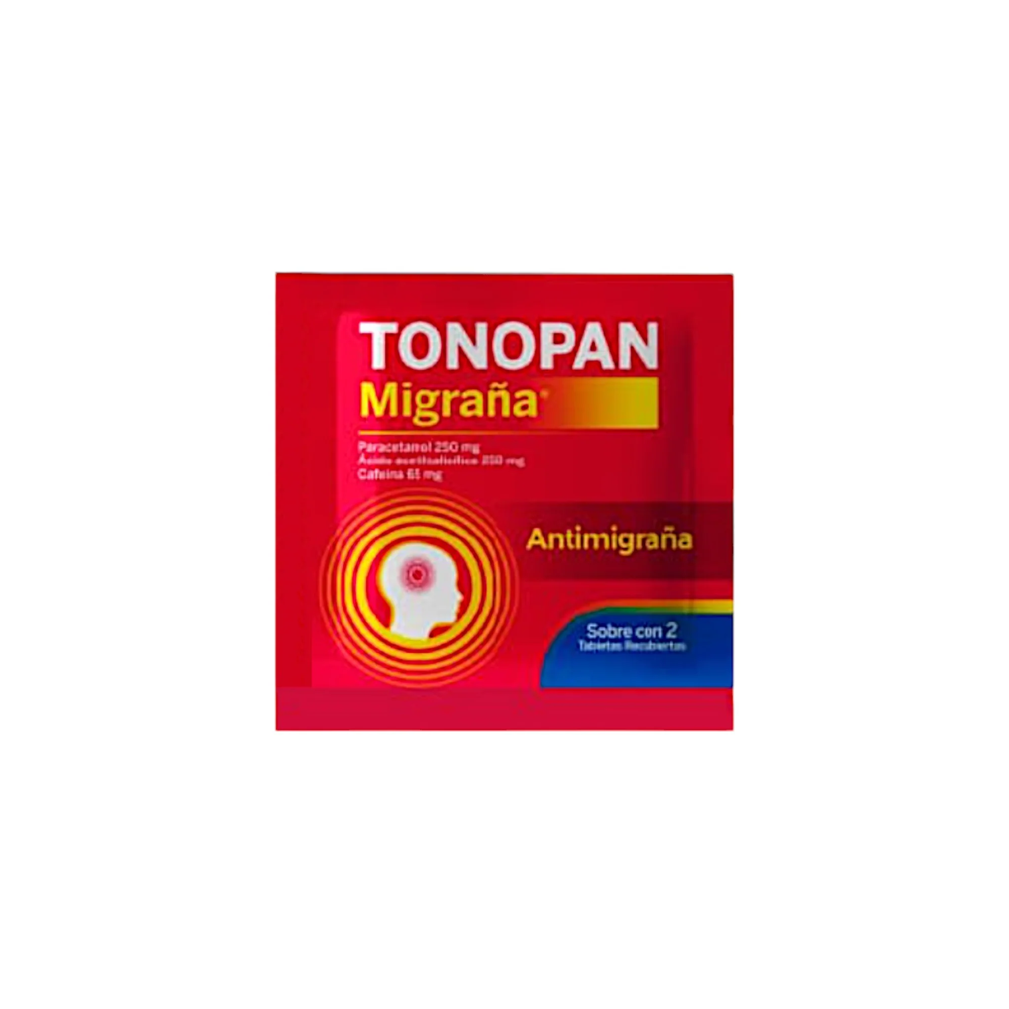 Tonopan Migraña X Sobre/ 2 Tabletas - Image 3