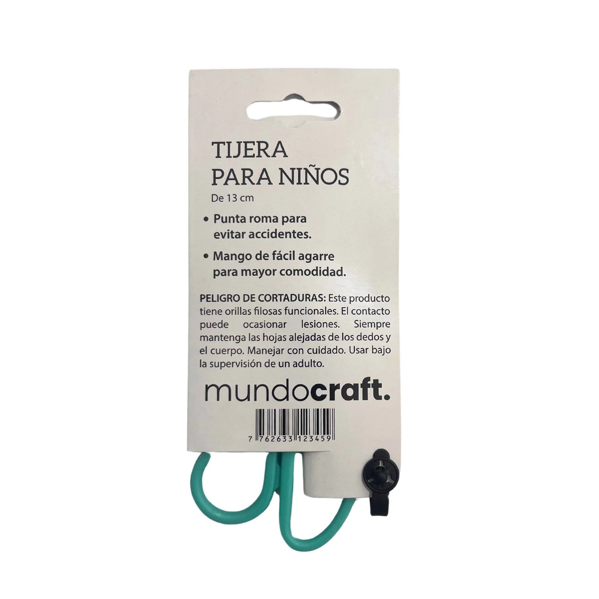 Tijera Mundo Craft Verde Punta Roma X 13Cm - Image 2