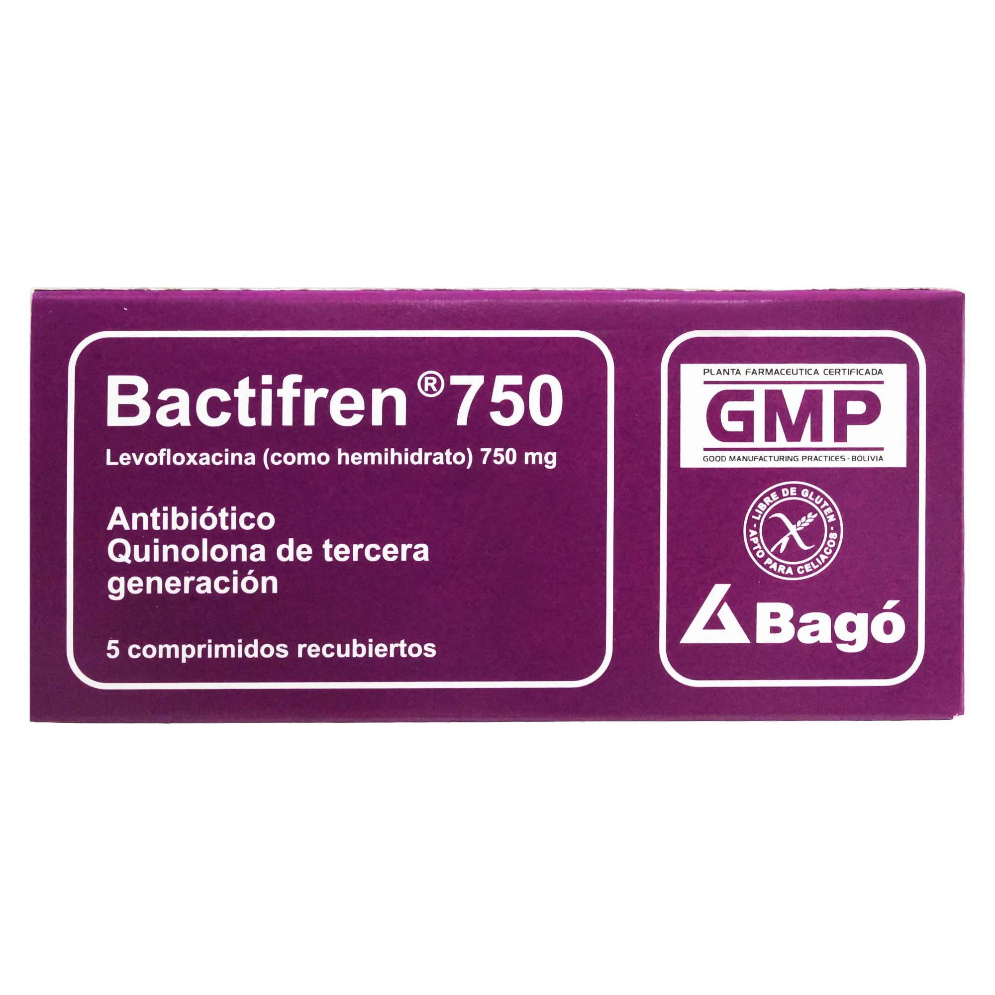 Bactifren 750Mg Levofloxacino X Tableta - Image 5