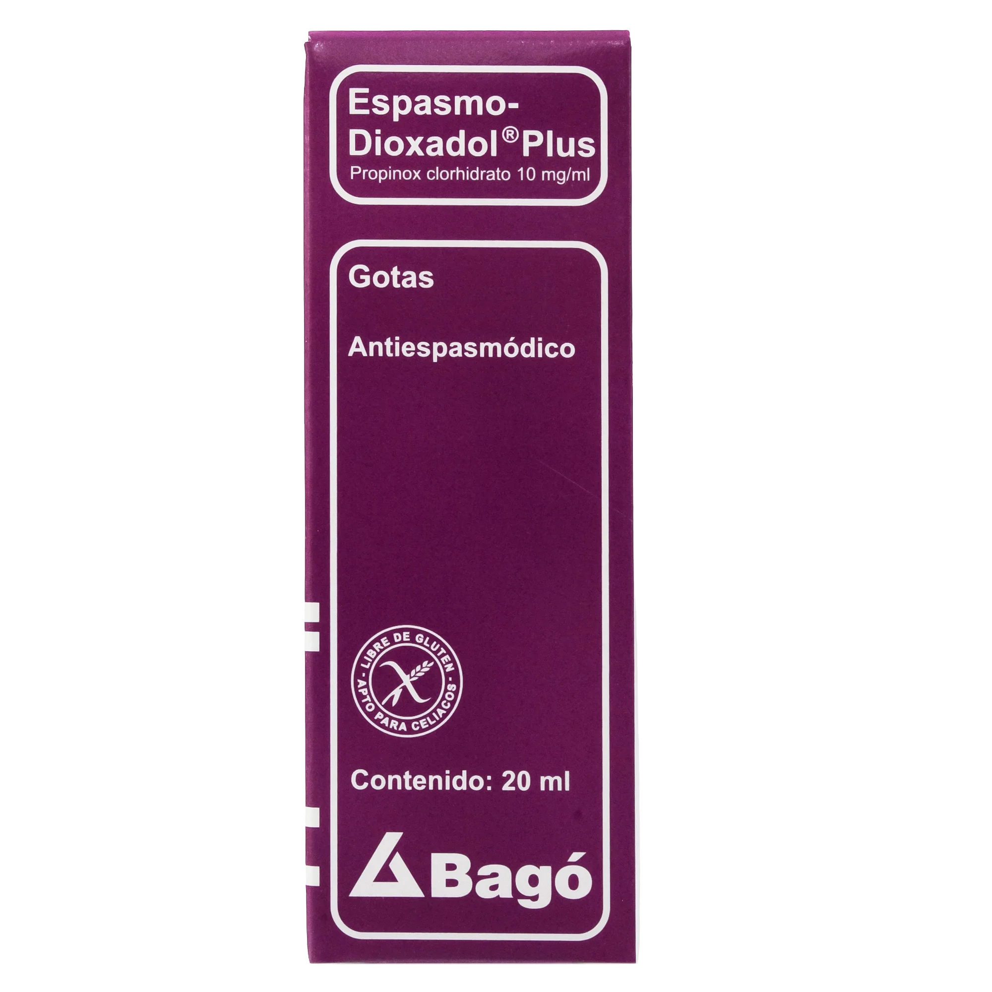 Espasmo Dioxadol Plus 10Mg Gotas X20ml Propinoxato