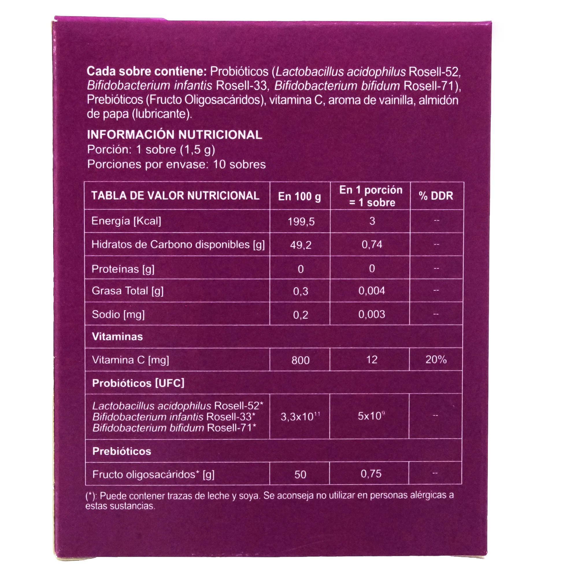 Bagovital Inmune Probioticos Y Prebioticos X Sobre - Image 5