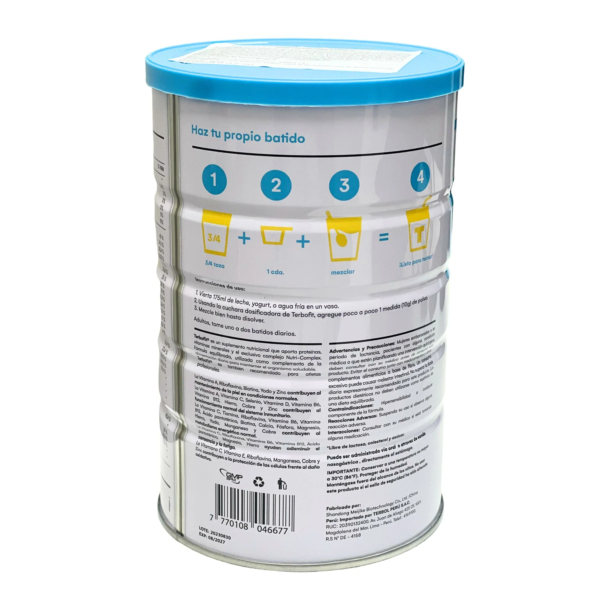 Suplemento Nutricional Terbofit Vainilla X 400G - Image 3