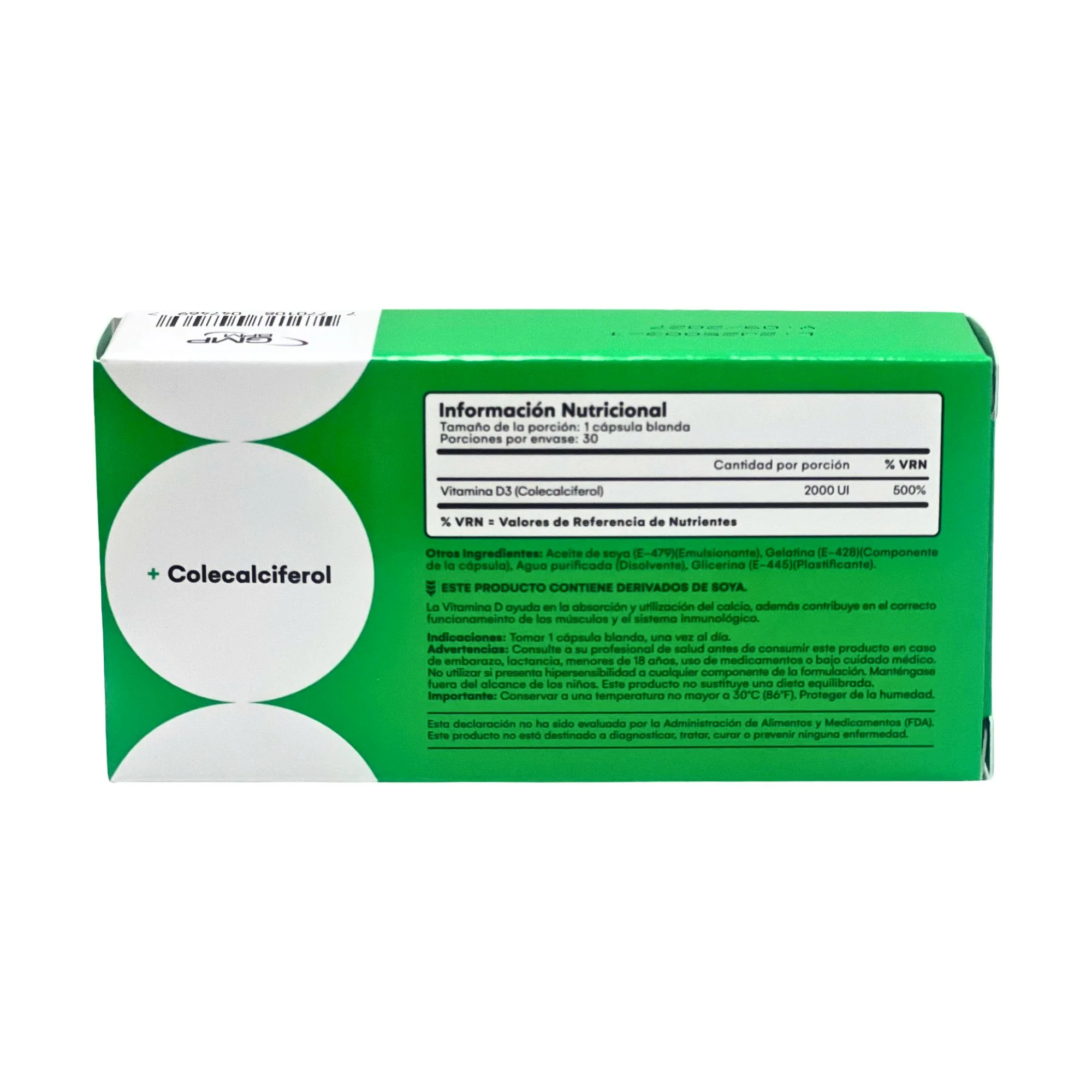 Vitamin D3 2000Ui X Capsula Blanda - Image 3