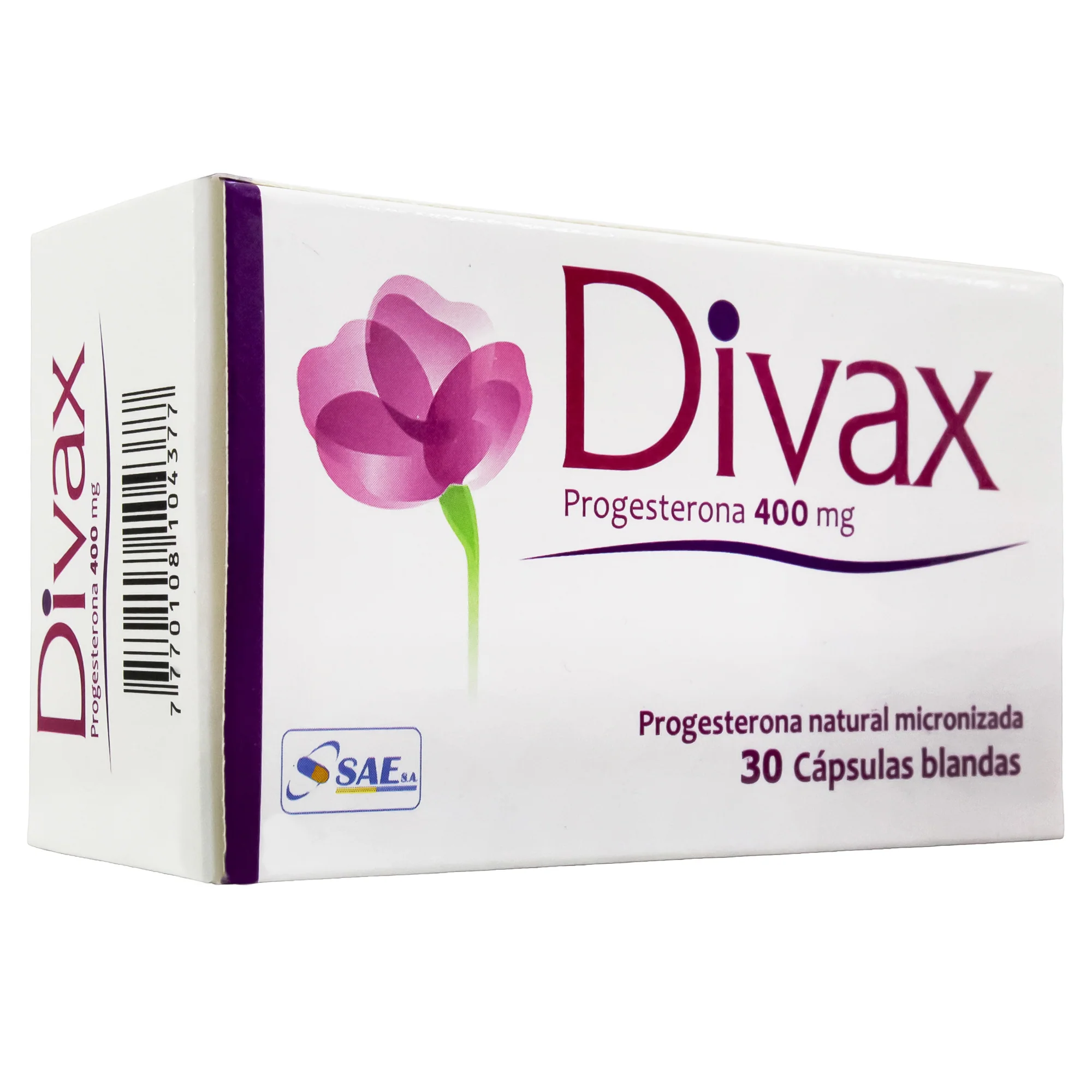 Divax 400Mg Progesterona X Capsula Blanda - Image 2
