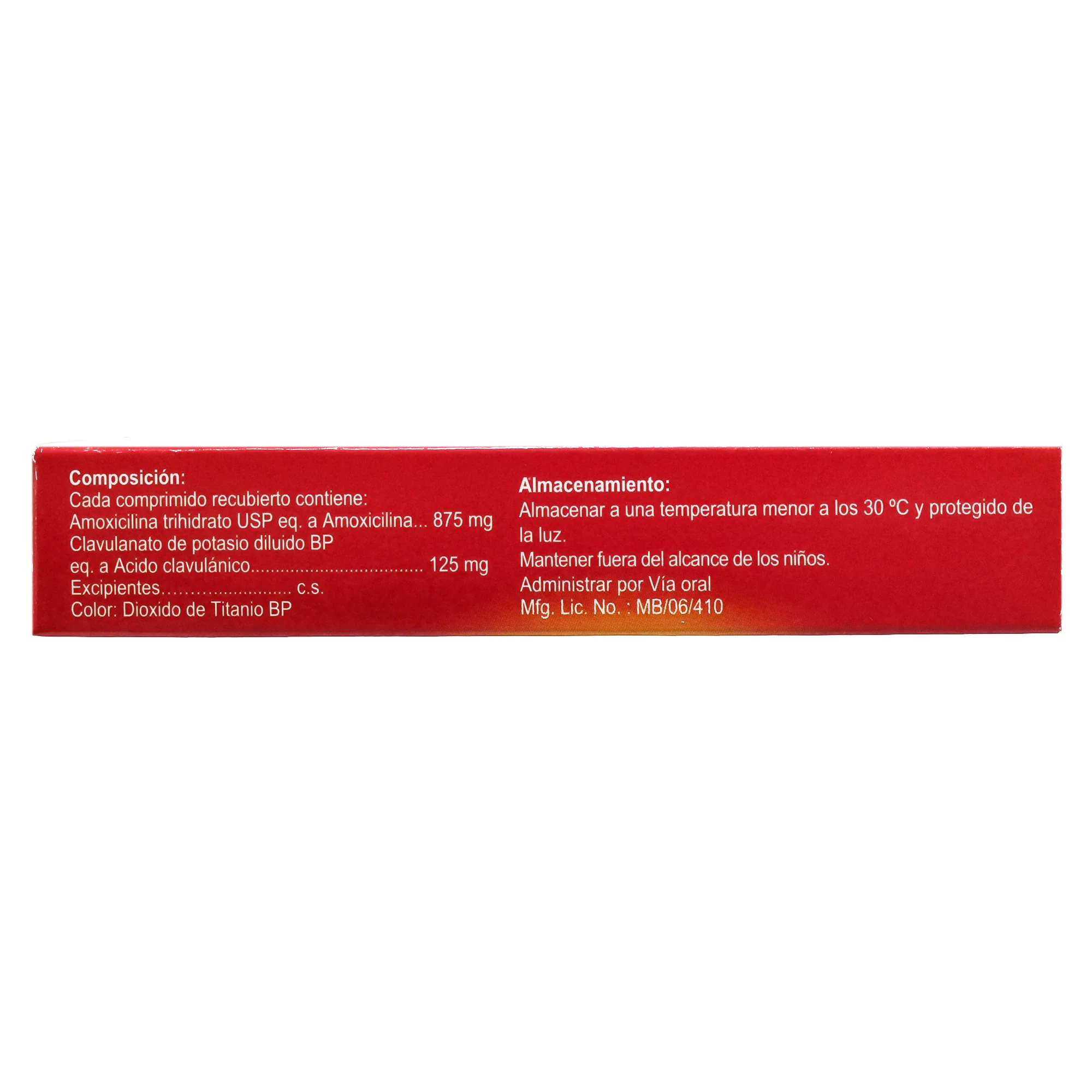 Exactil Amoxicilina 875Mg Y Acido Clavulanico 125Mg X Tableta - Image 4