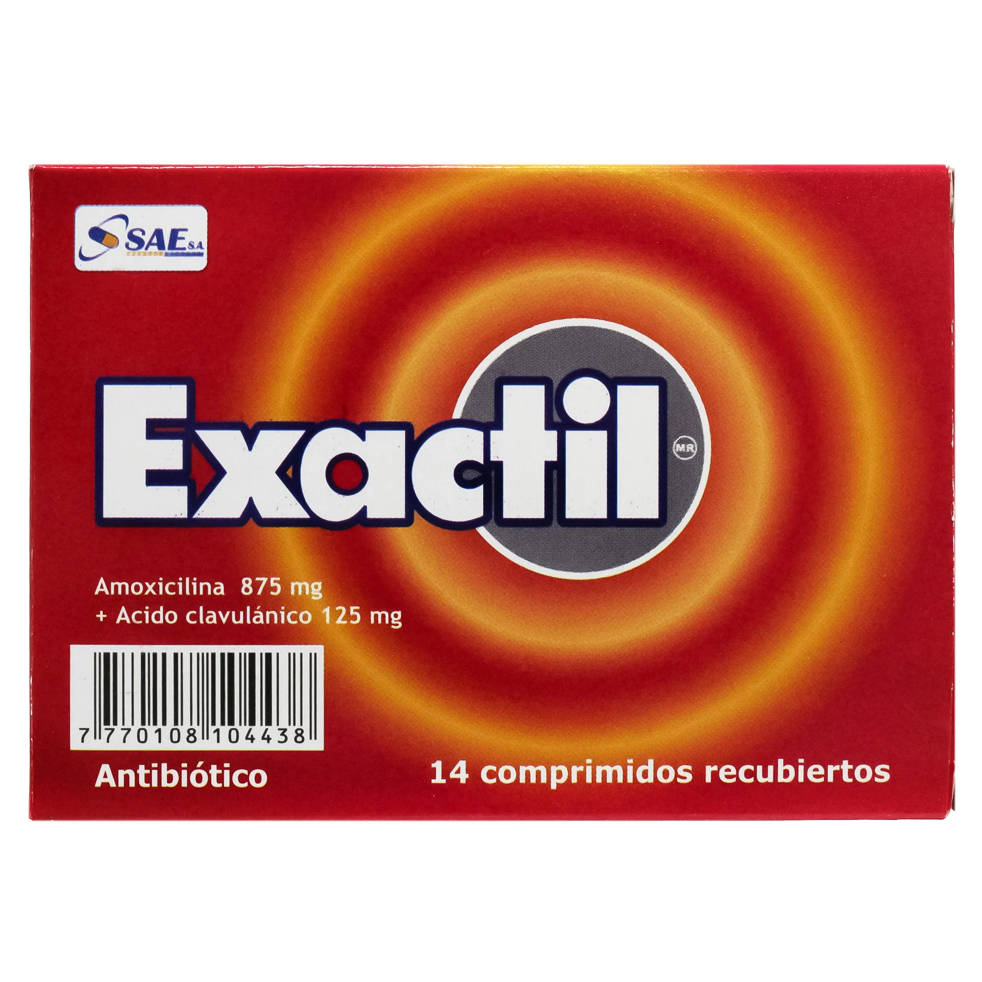 Exactil Amoxicilina 875Mg Y Acido Clavulanico 125Mg X Tableta - Image 5