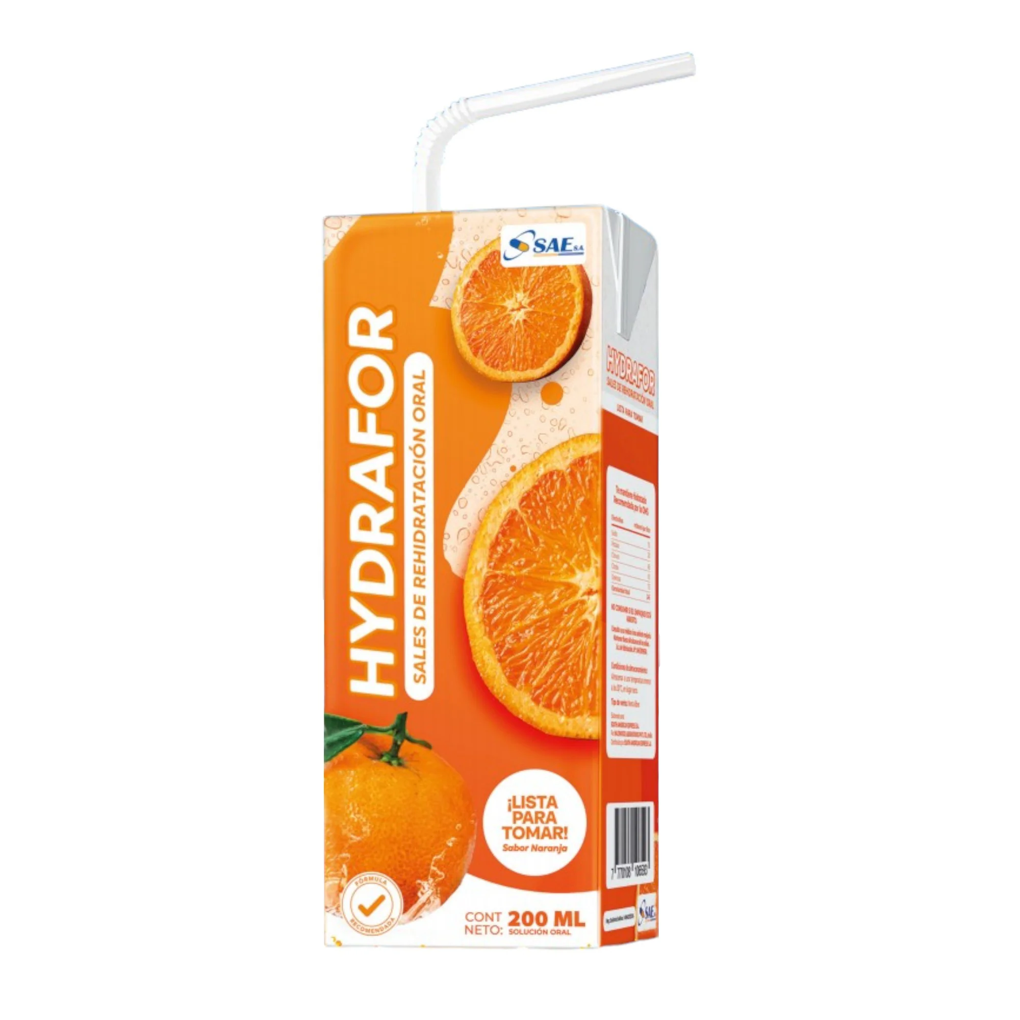 Hydrafor Rehidratante Oral Sabor Naranja X 200Ml - Image 2