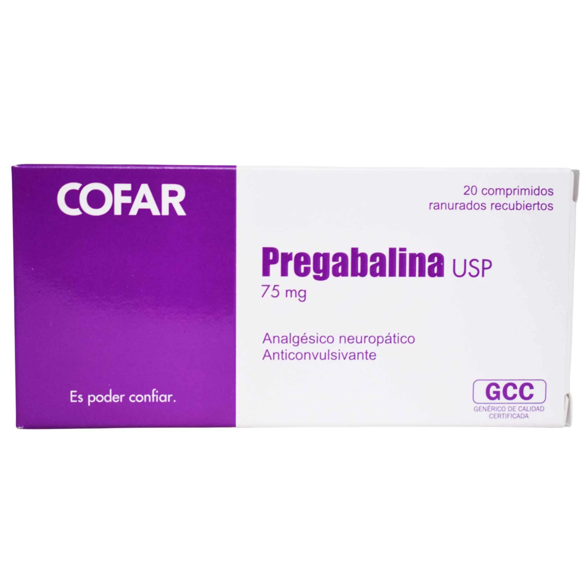 Pregabalina 75 Mg Cofar X Comprimido
