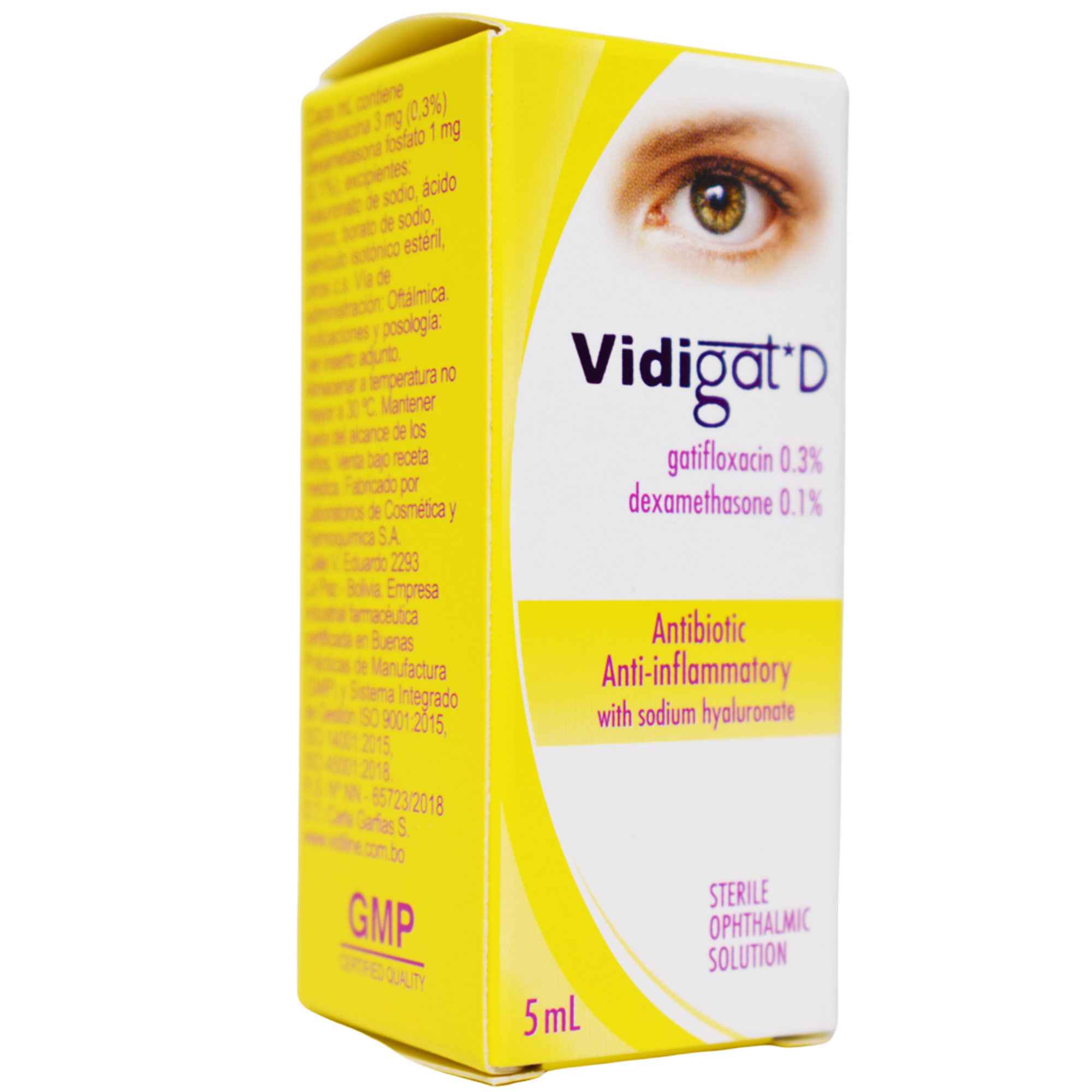 Vidigat D Colirio Gatifloxacina Dexametasona X 5Ml - Image 5