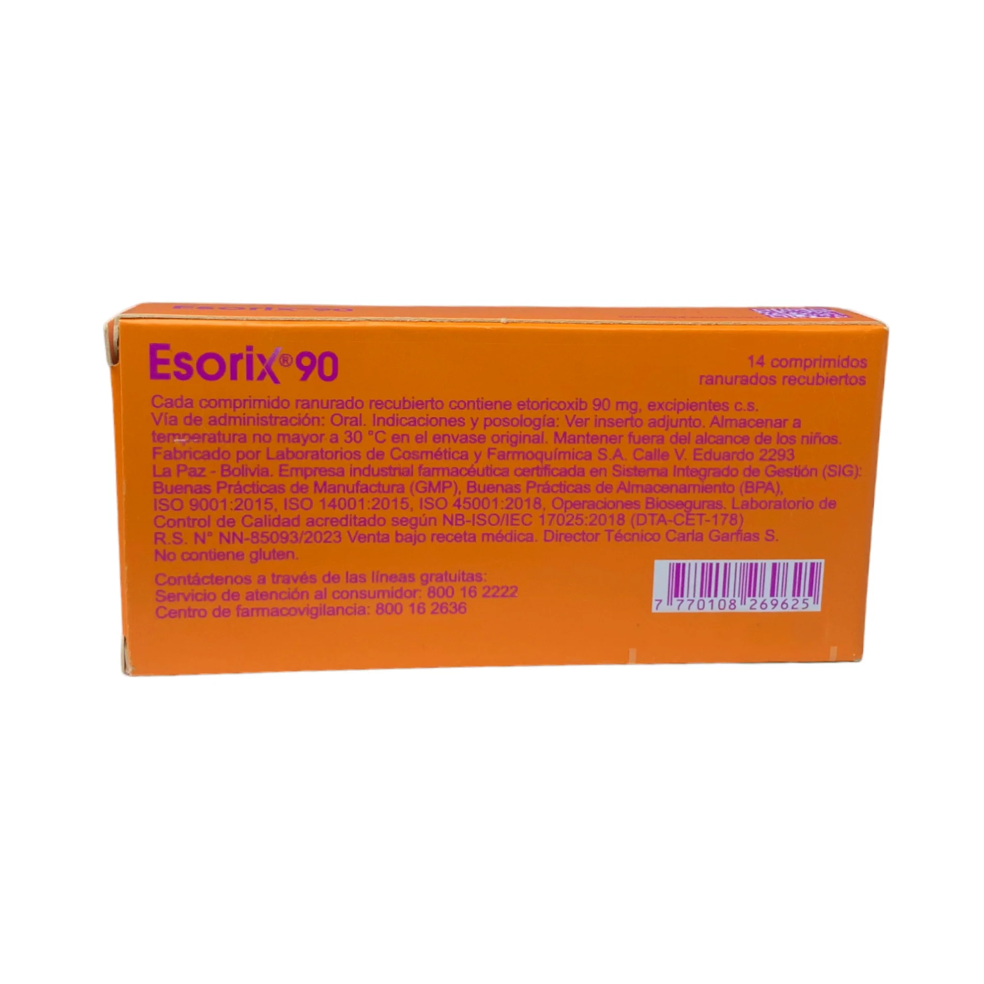 Esorix 90Mg Etoricoxib X Comprimido - Image 2