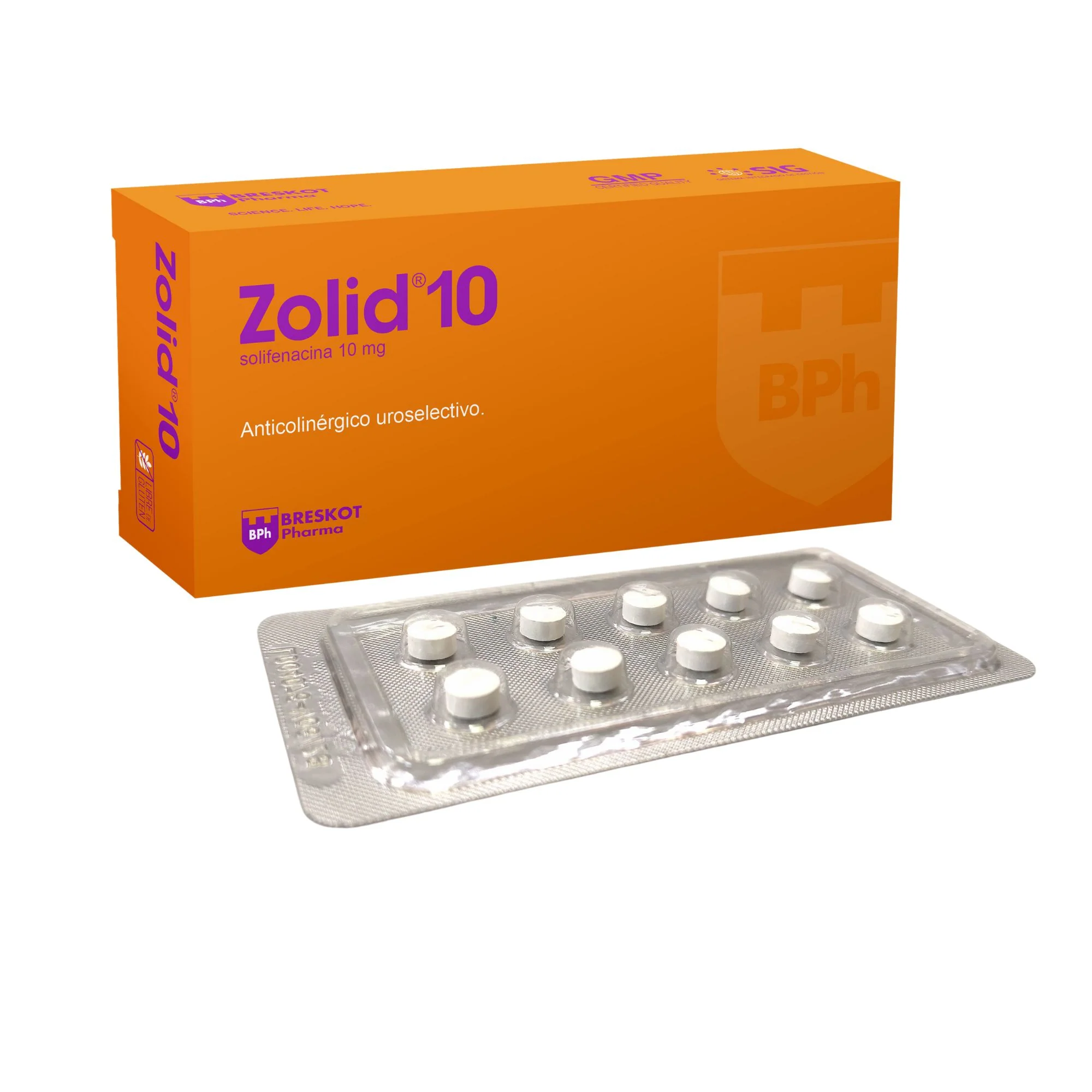 Zolid Solifenacina Succinato 10Mg X Comprimido