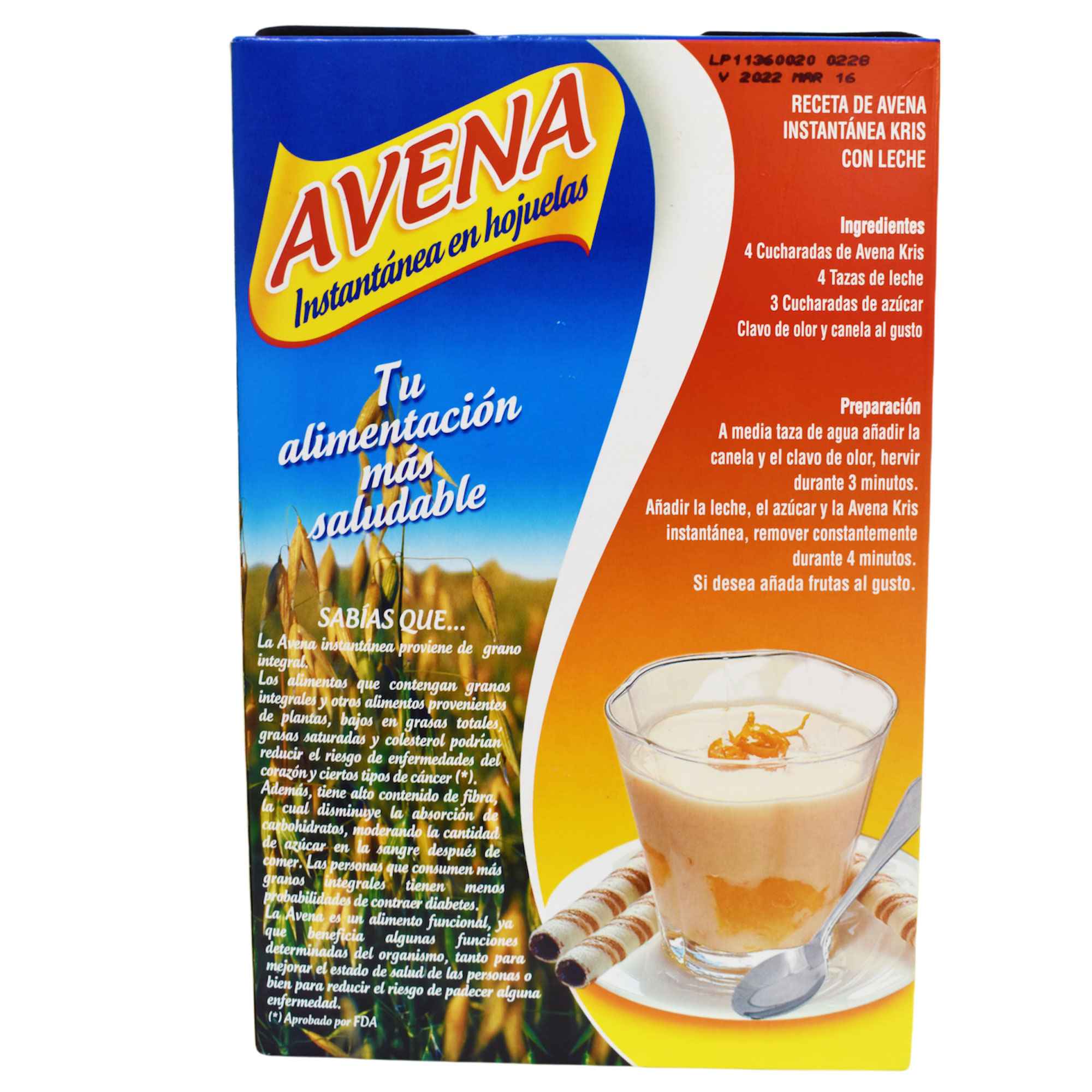 Avena Kris Instantánea En Hojuelas X 400G - Image 4