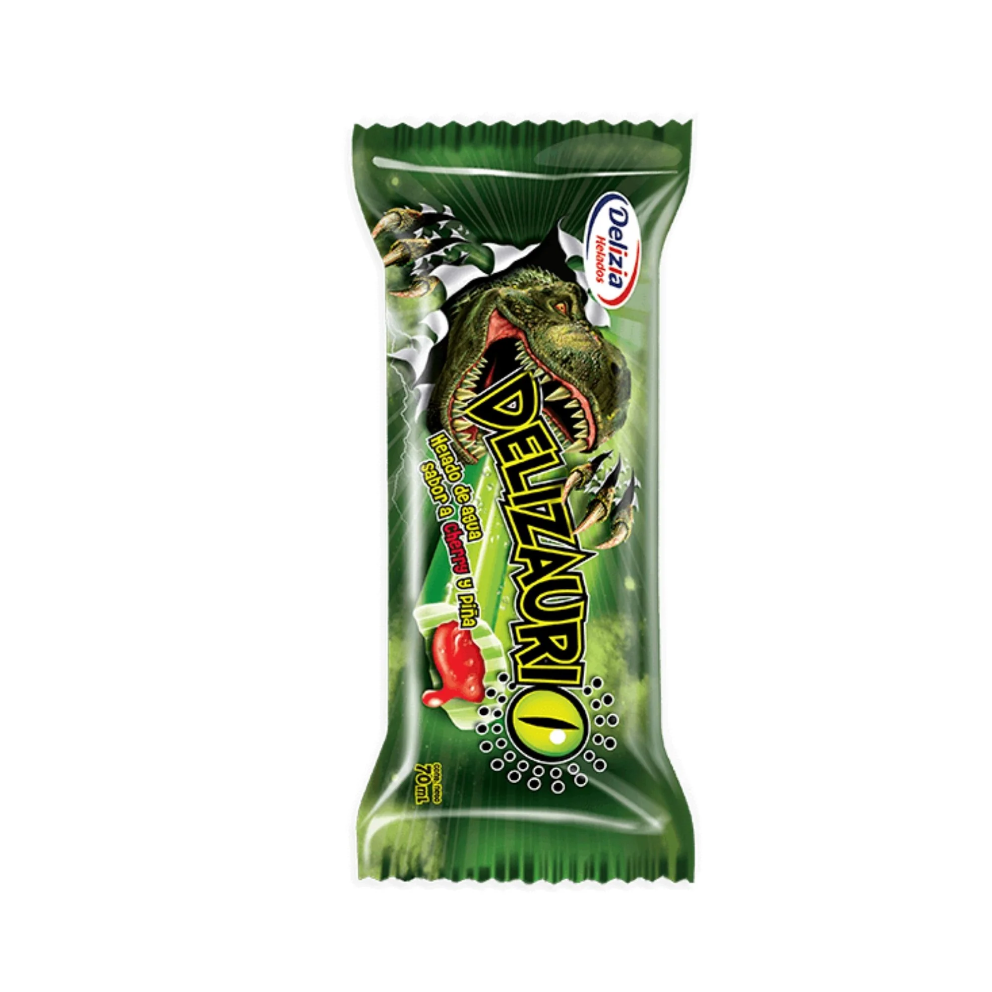 Helado De  Agua Delizaurio Delizia Cherry Piña X 70Ml