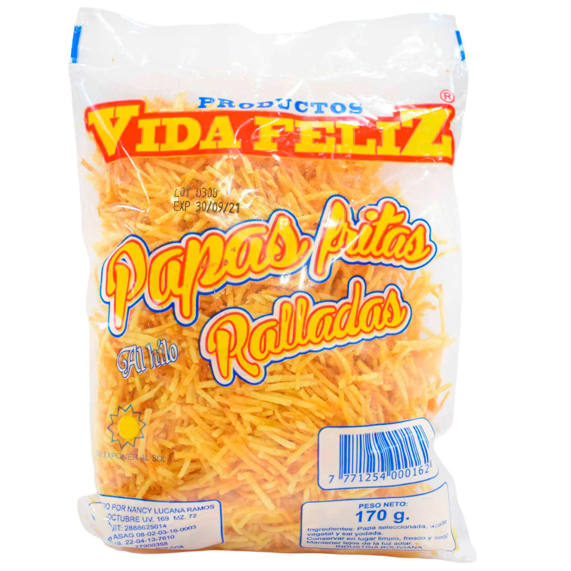 Vida Feliz Papa Frita Rallada X 179G