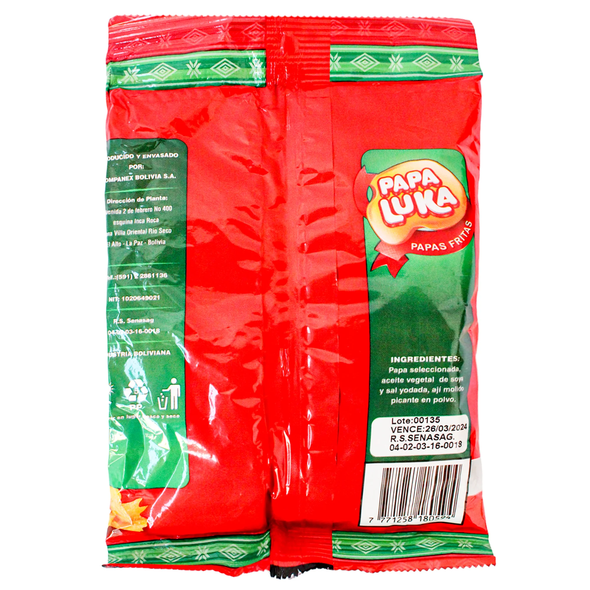 Papas Fritas Papa Luka Clásica Picante X 20 Gr - Image 2