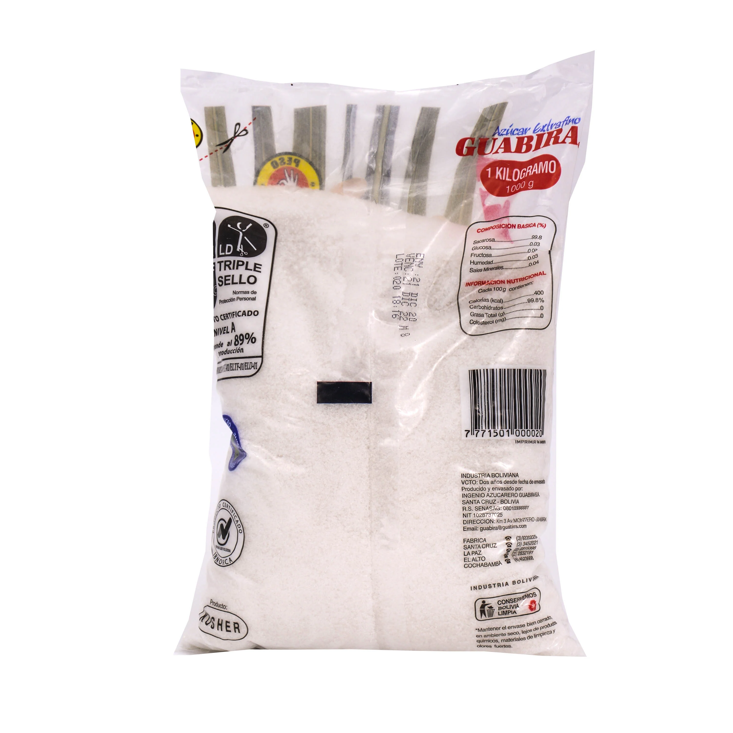 Azúcar Guabirá Extra Fina X 1Kg - Image 2