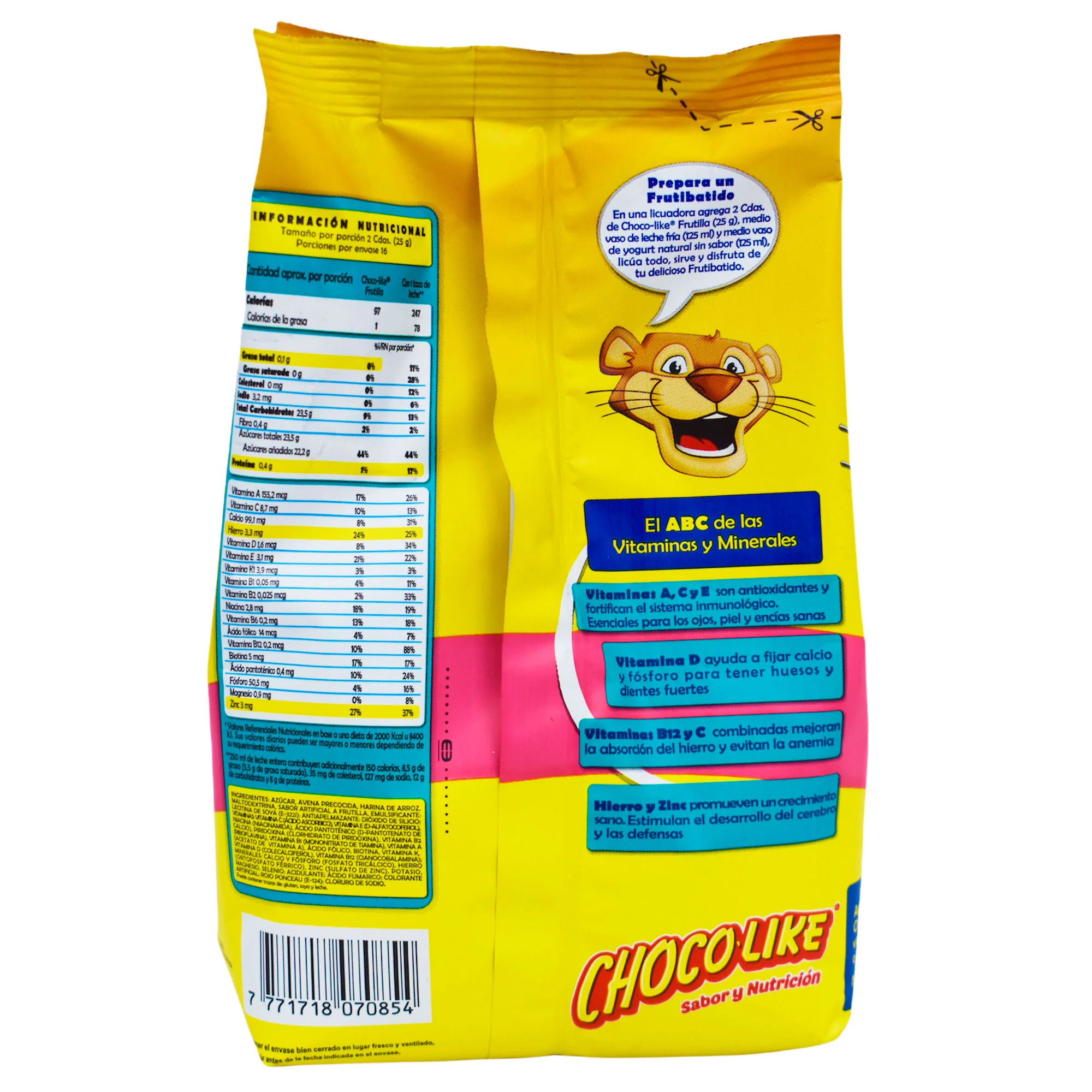 Chocolike Instantáneo Frutilla Bolsita X 400G - Image 2