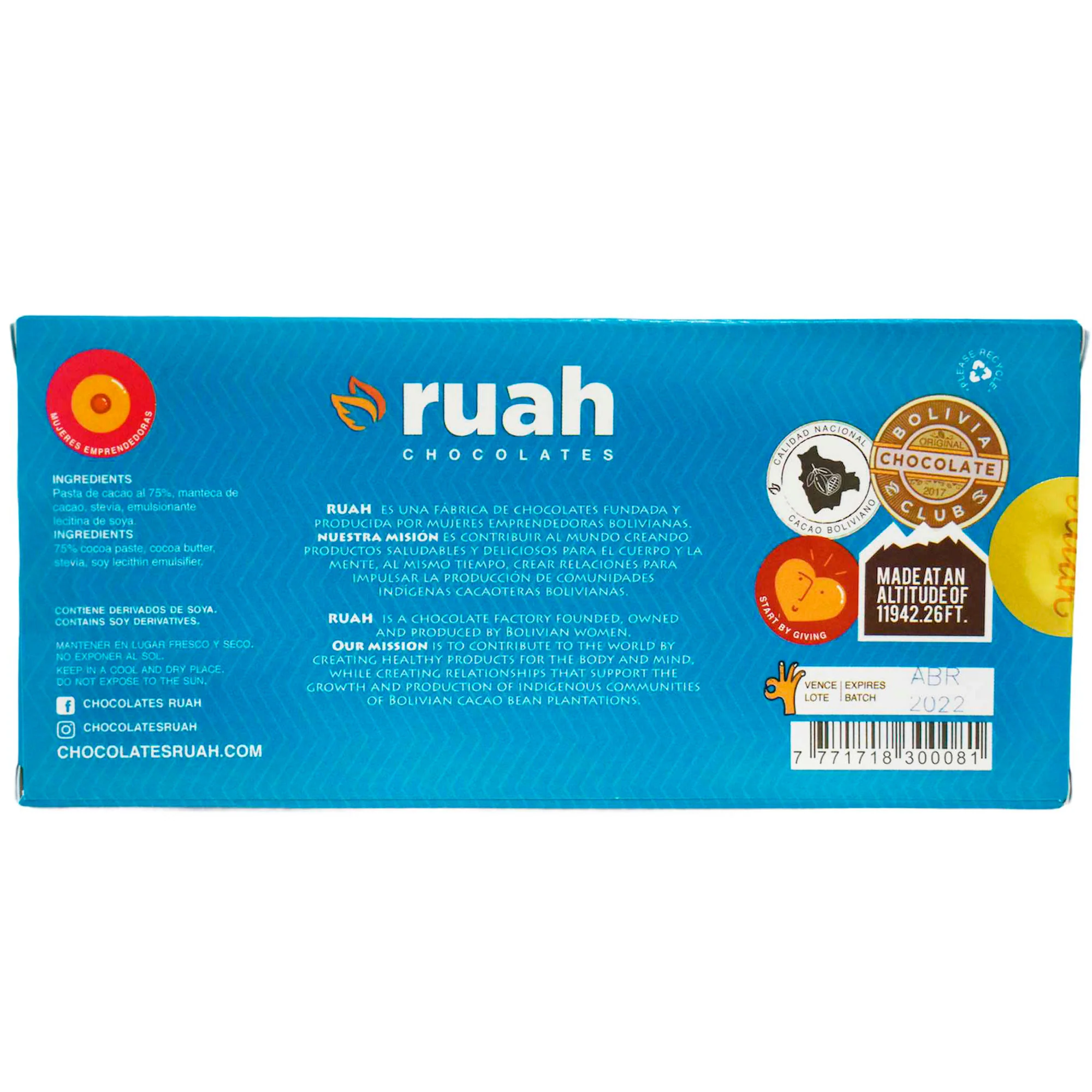 Ruat Chocolate Amargo Al 70 Con Stevia X 58G - Image 2