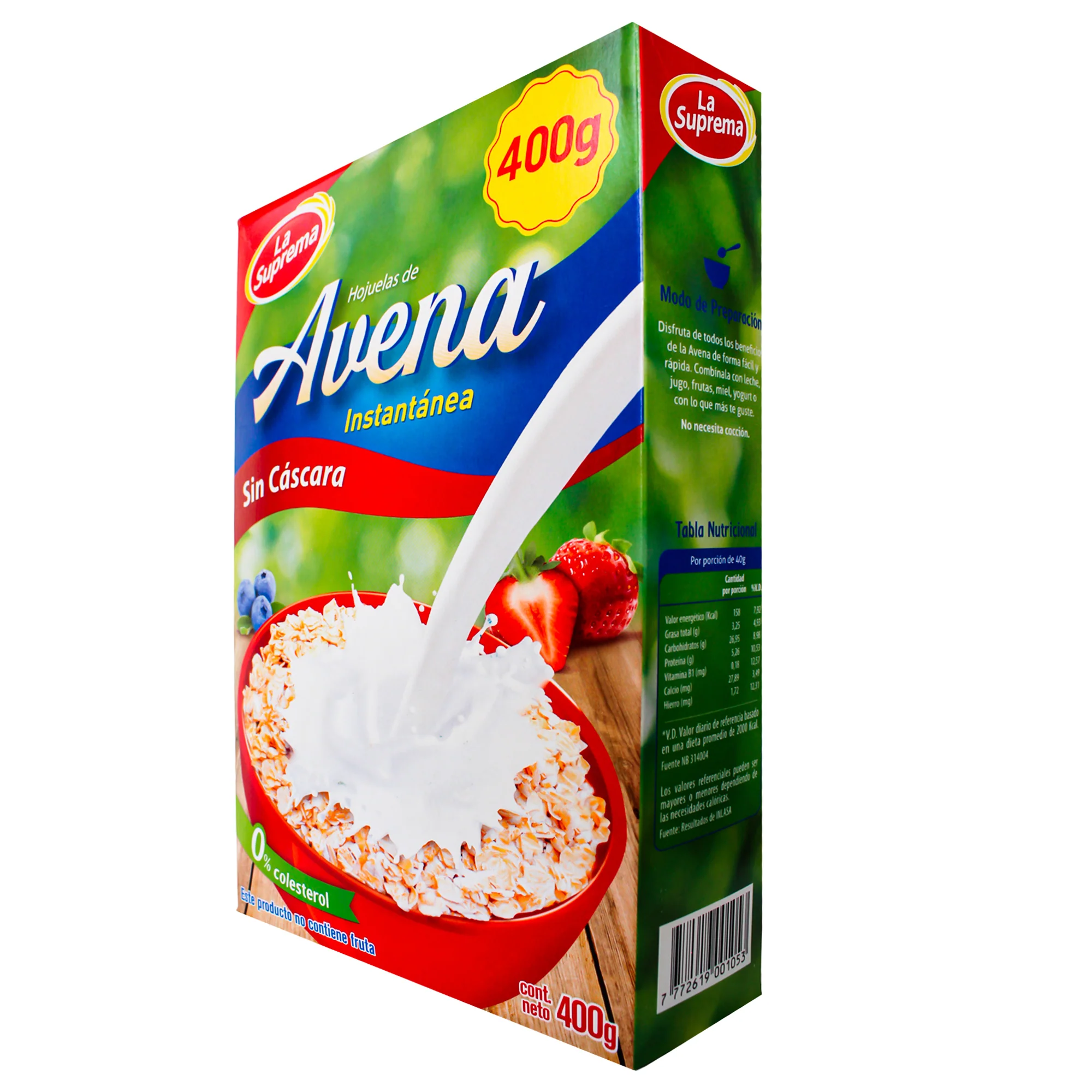 Avena La Suprema Instantánea X 400G - Image 3