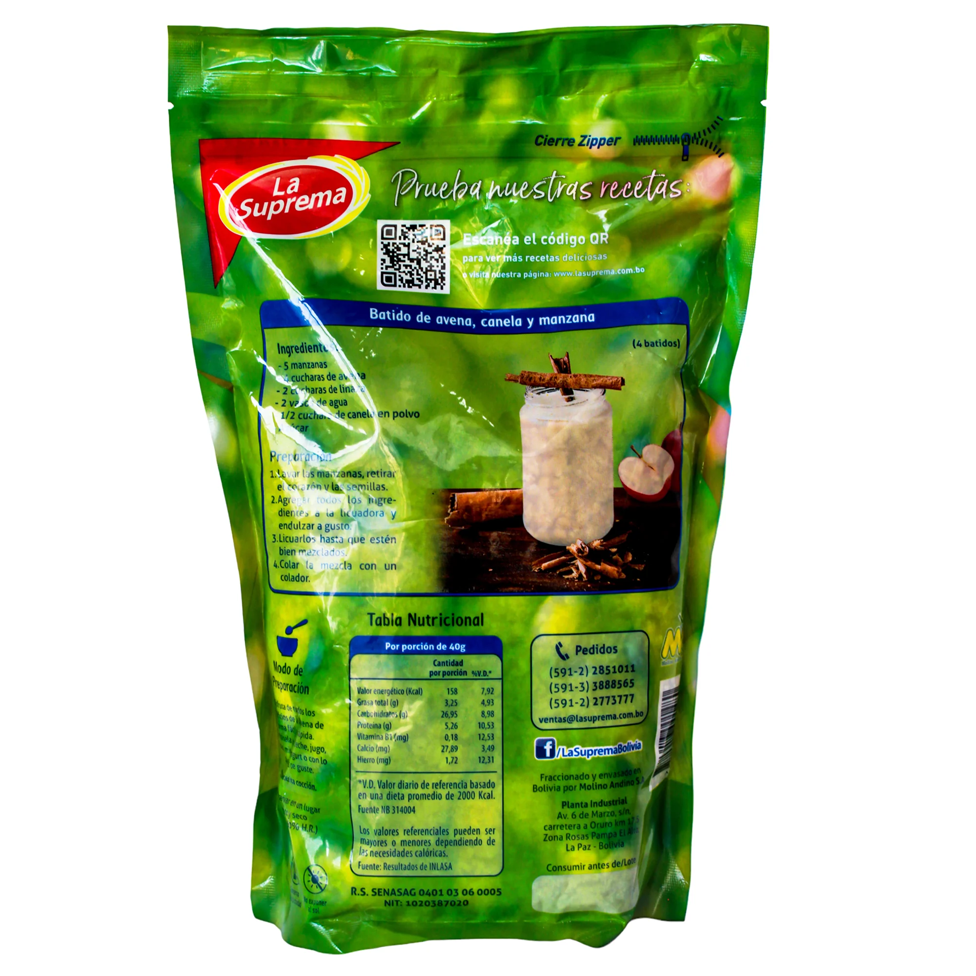 Avena La Suprema Instantánea Bolsa X 500G - Image 2