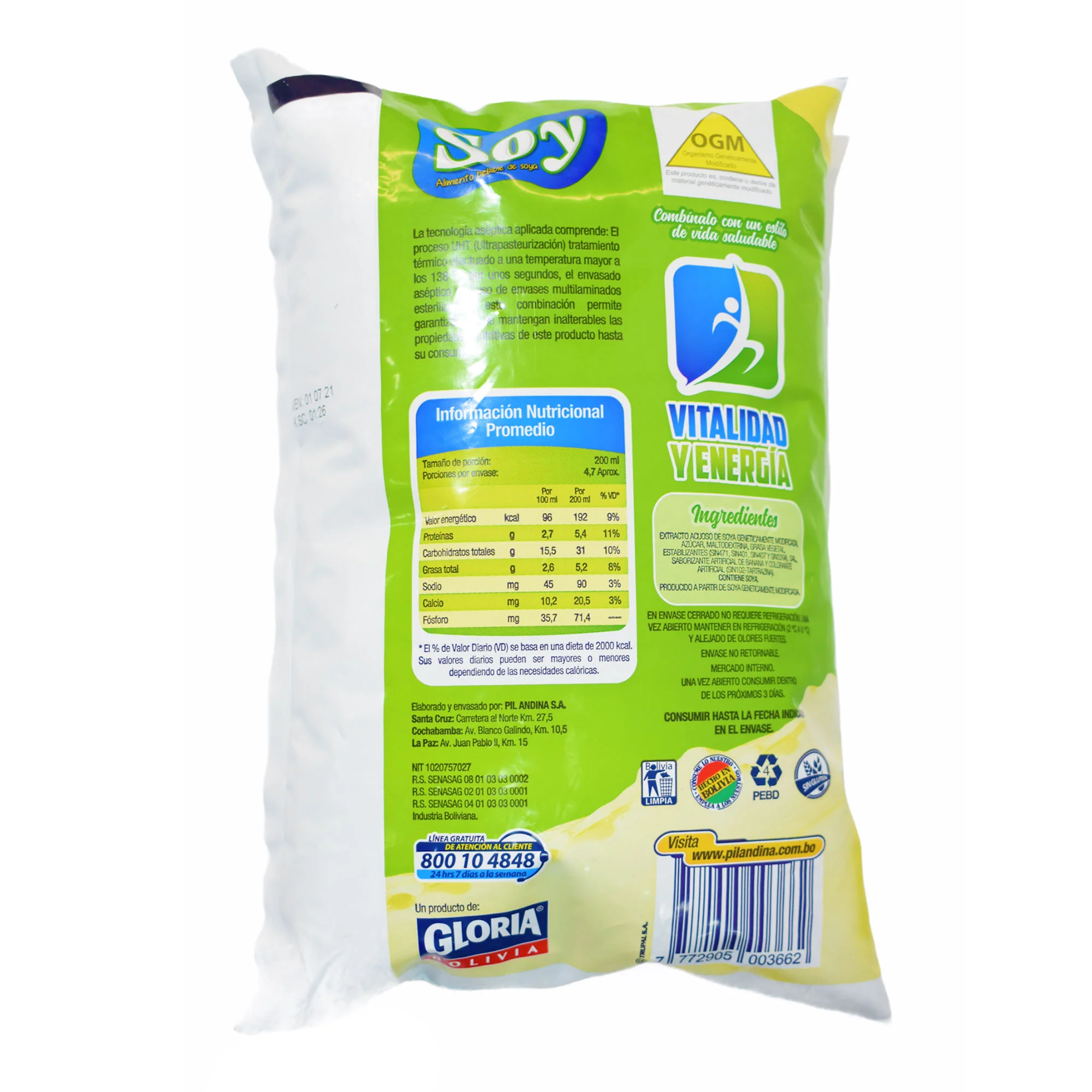 Soy Leche De Soya Sabor A Banana X 946Ml - Image 2