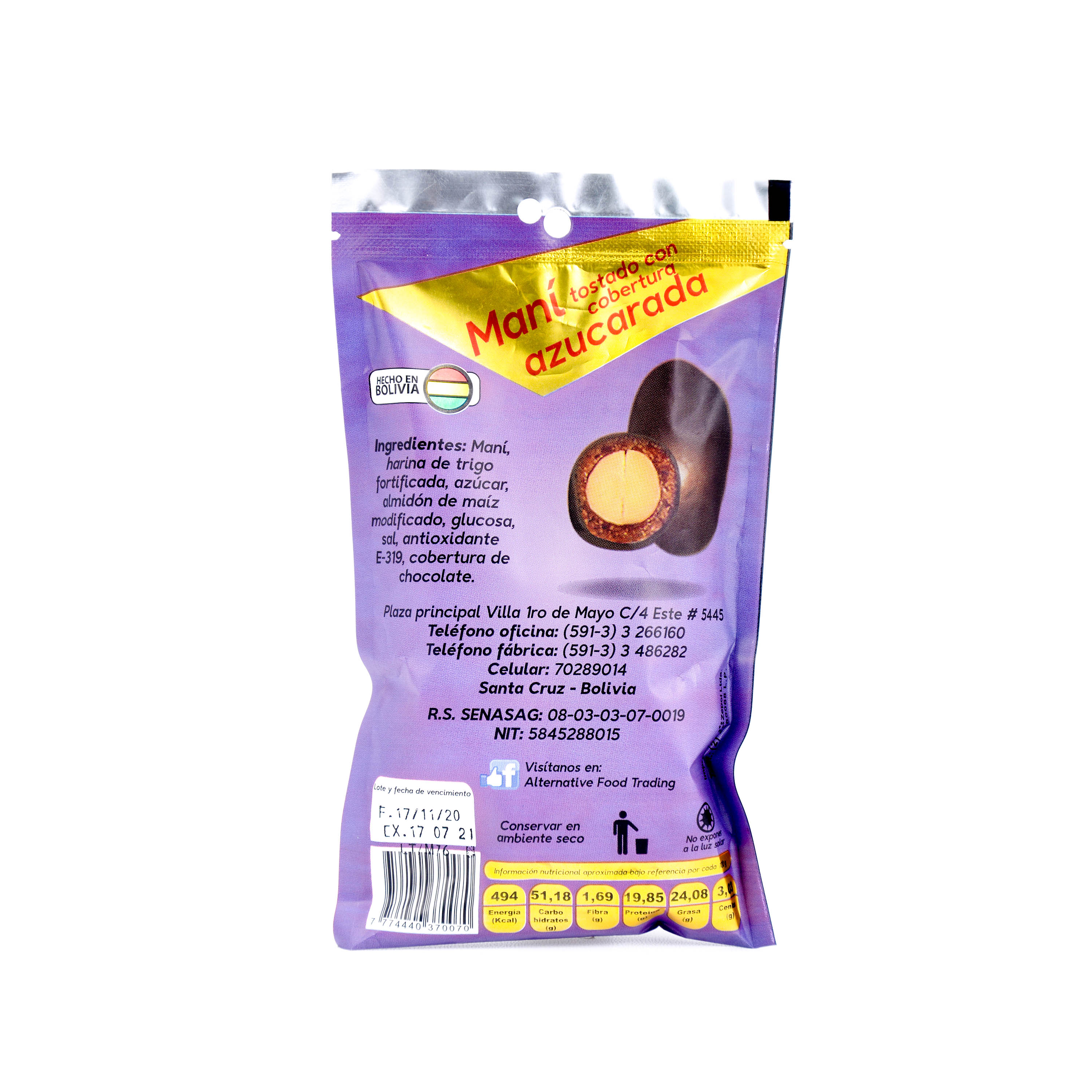 Maní La Botana Sabor Chocolate X 100G - Image 2
