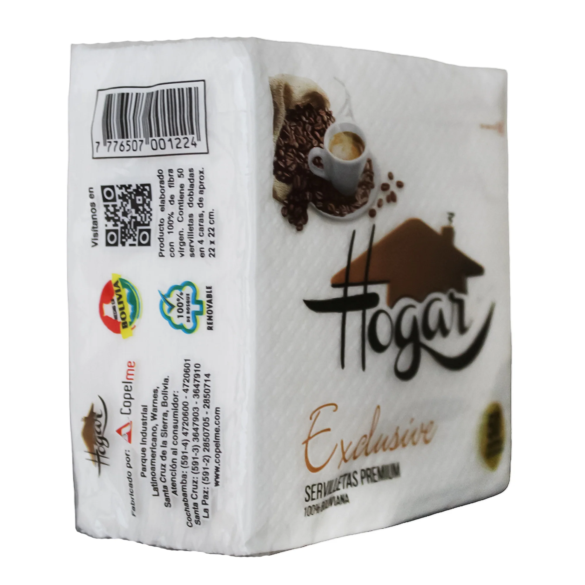 Servilletas Hogar Exclusive Premium (22X22cm) X 50 Unidades - Image 2