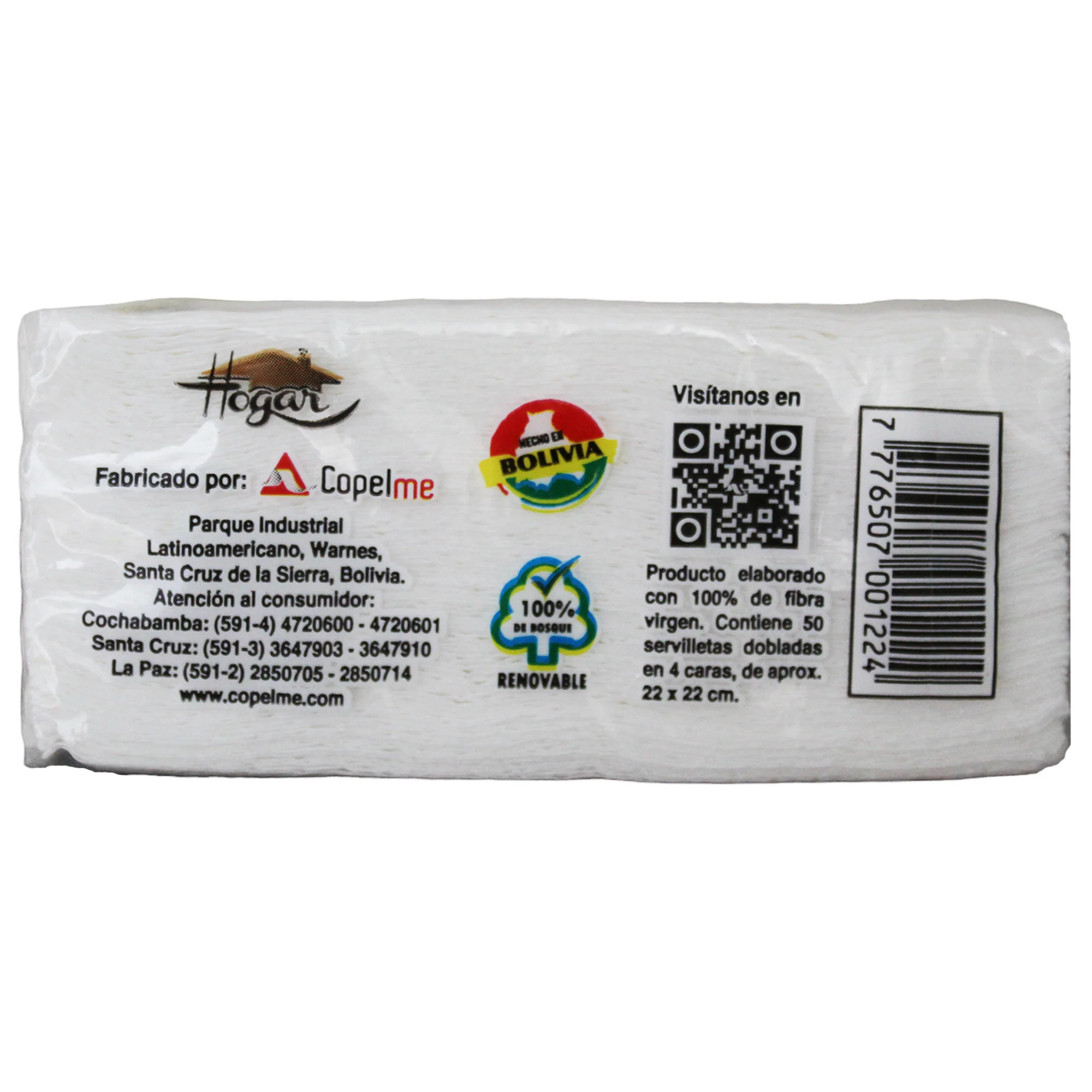 Servilletas Hogar Exclusive Premium (22X22cm) X 50 Unidades - Image 3