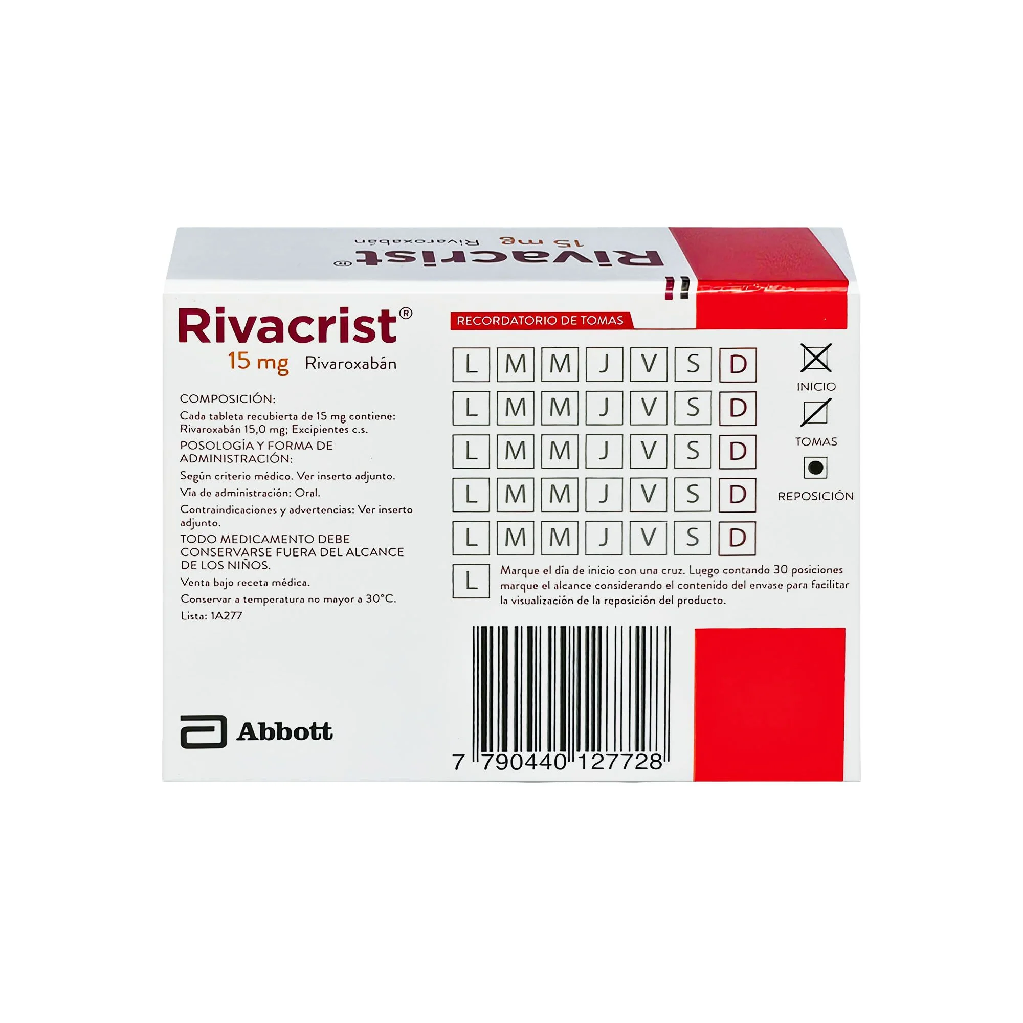 Rivacrist Rivaroxabán 15Mg X Tableta - Image 2