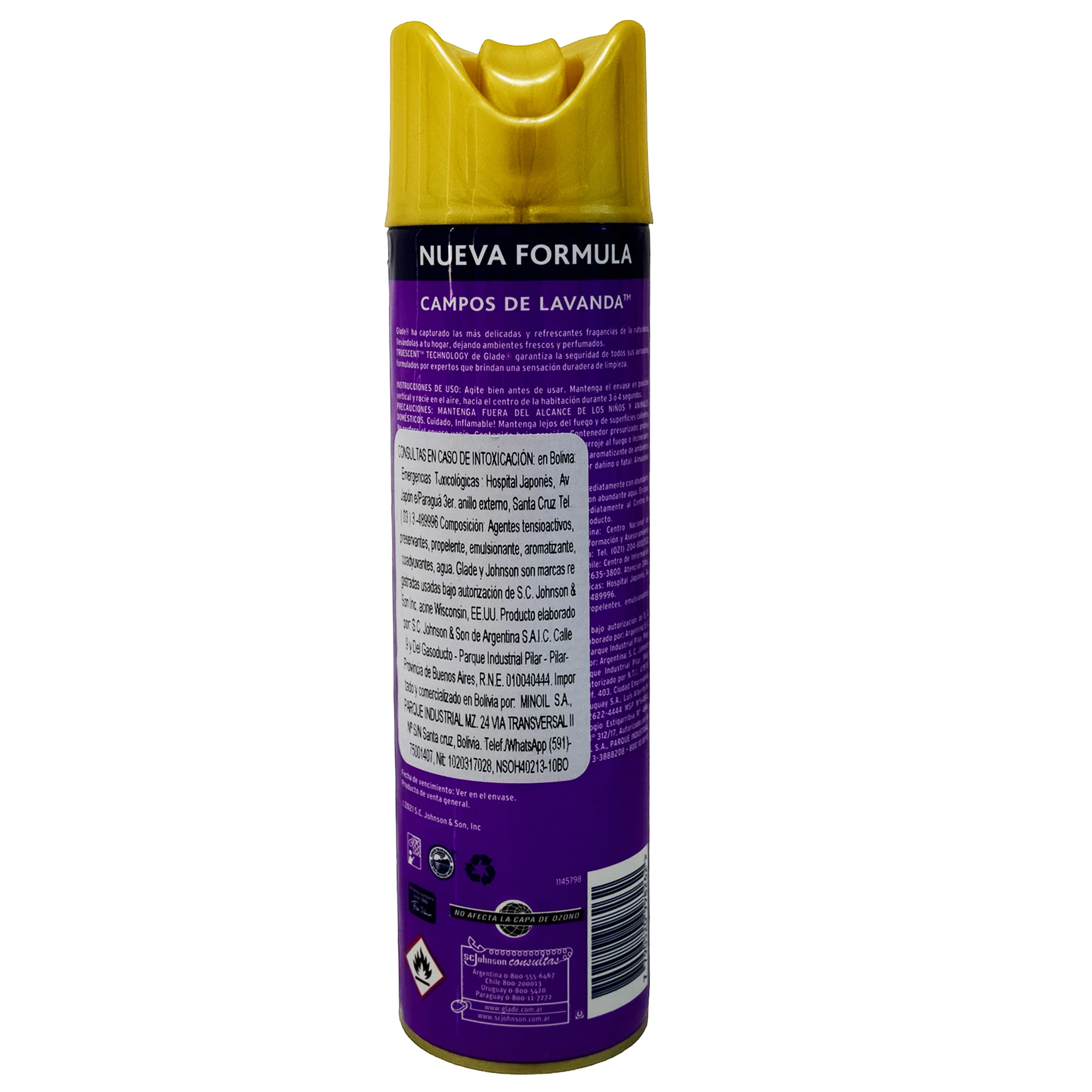 Ambientador Aerosol Glade Campos De Lavanda X 360Ml - Image 2