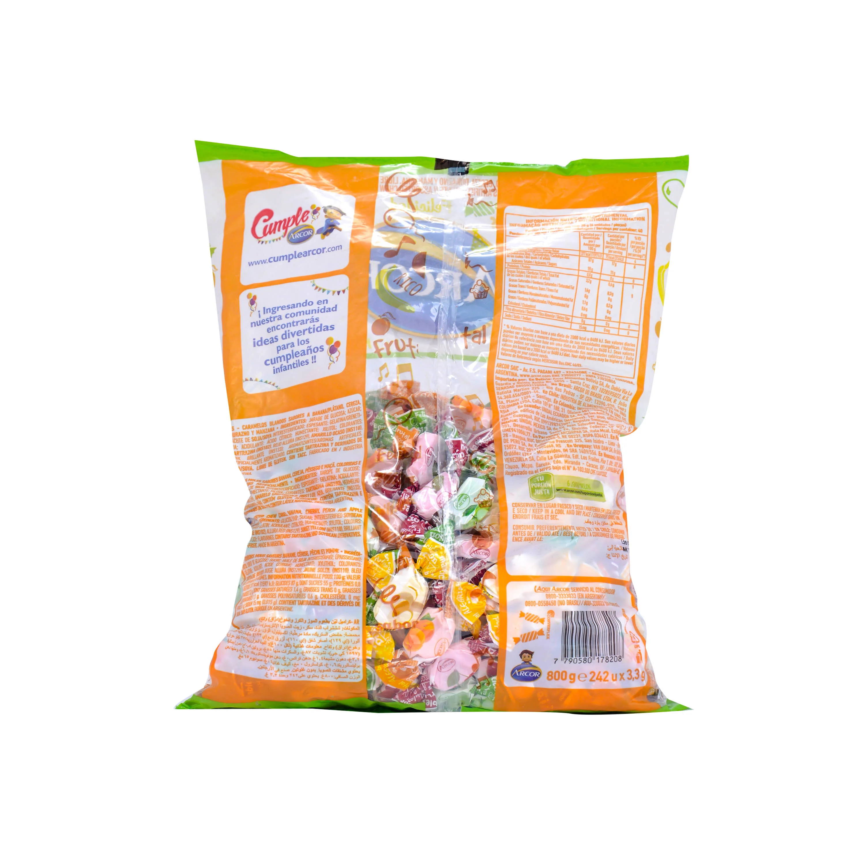 Arcor Masticable Frutas X 800G - Image 2