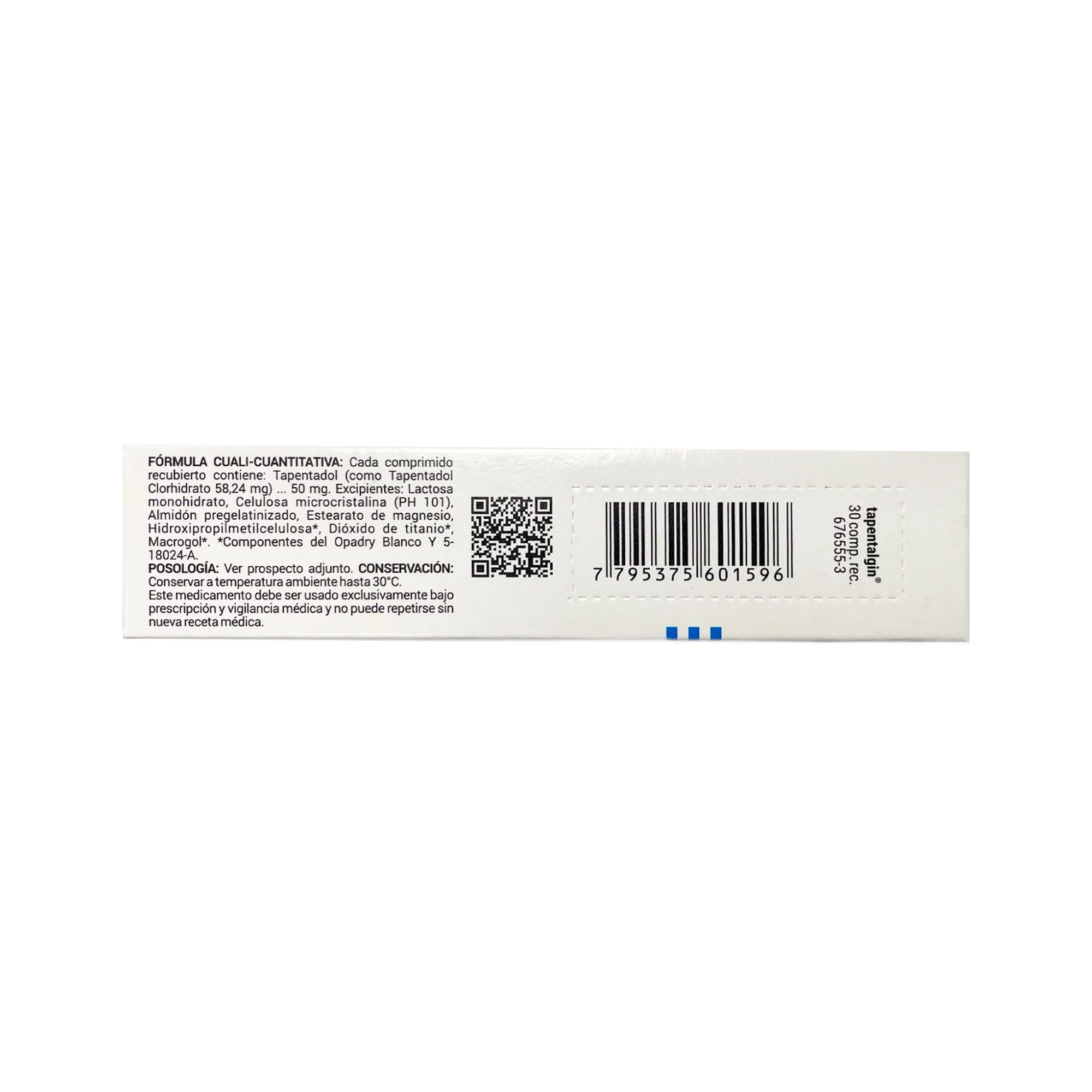 Tapentalgin Tapentadol 50Mg X Comprimido Recubierto - Image 2