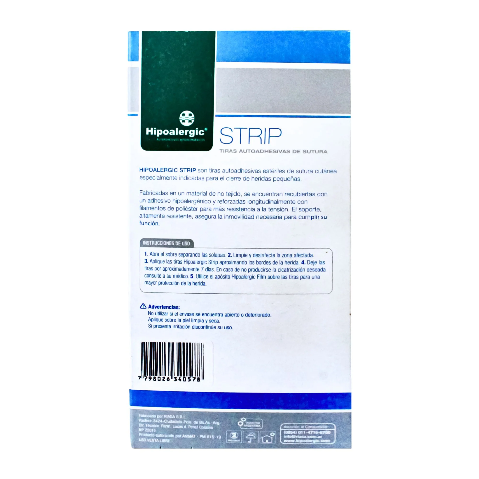 Tiras Autoadhesivas Sutura De 6 X 100Mm Strip X Sobre - Image 2