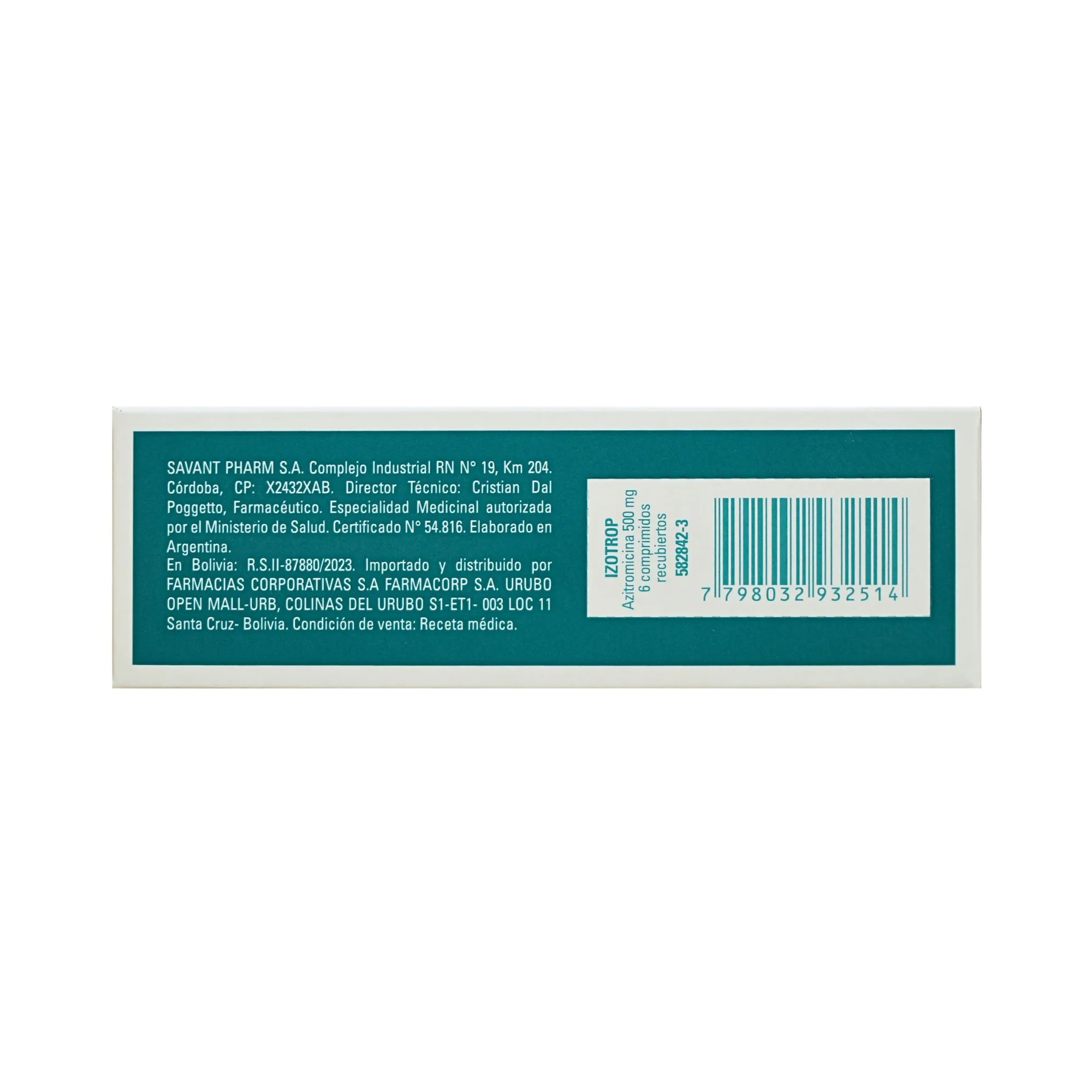 Izotrop Azitromicina 500Mg X Comprimido - Image 4