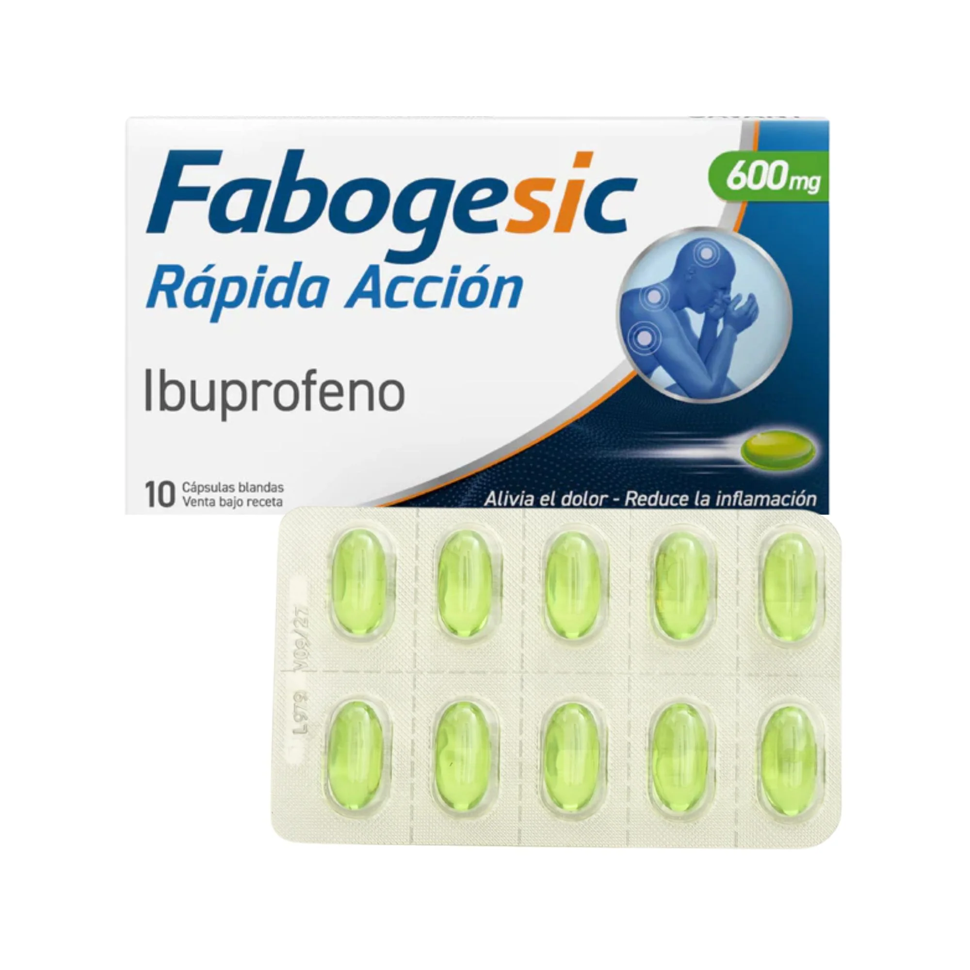 Fabogesic Ibuprofeno 600Mg X Cápsula Blanda - Image 2